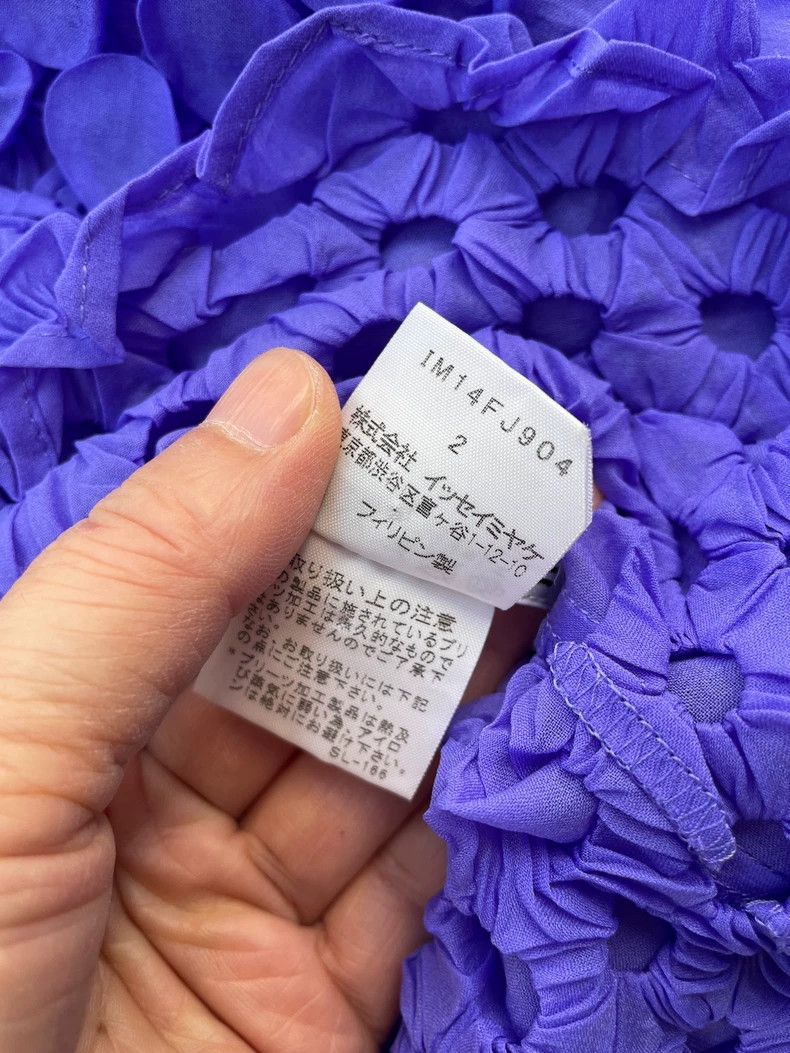 Issey Miyake Issey Miyake size:2 Purple puffed short-sleeved shirt Size M / US 6-8 / IT 42-44 - 6 Thumbnail