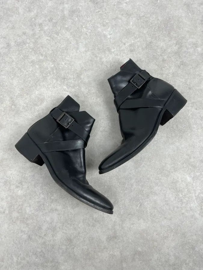 Yves Saint Laurent 2000s Yves Saint Laurent Black Leather Boots Size US 7 / EU 40 - 5 Thumbnail