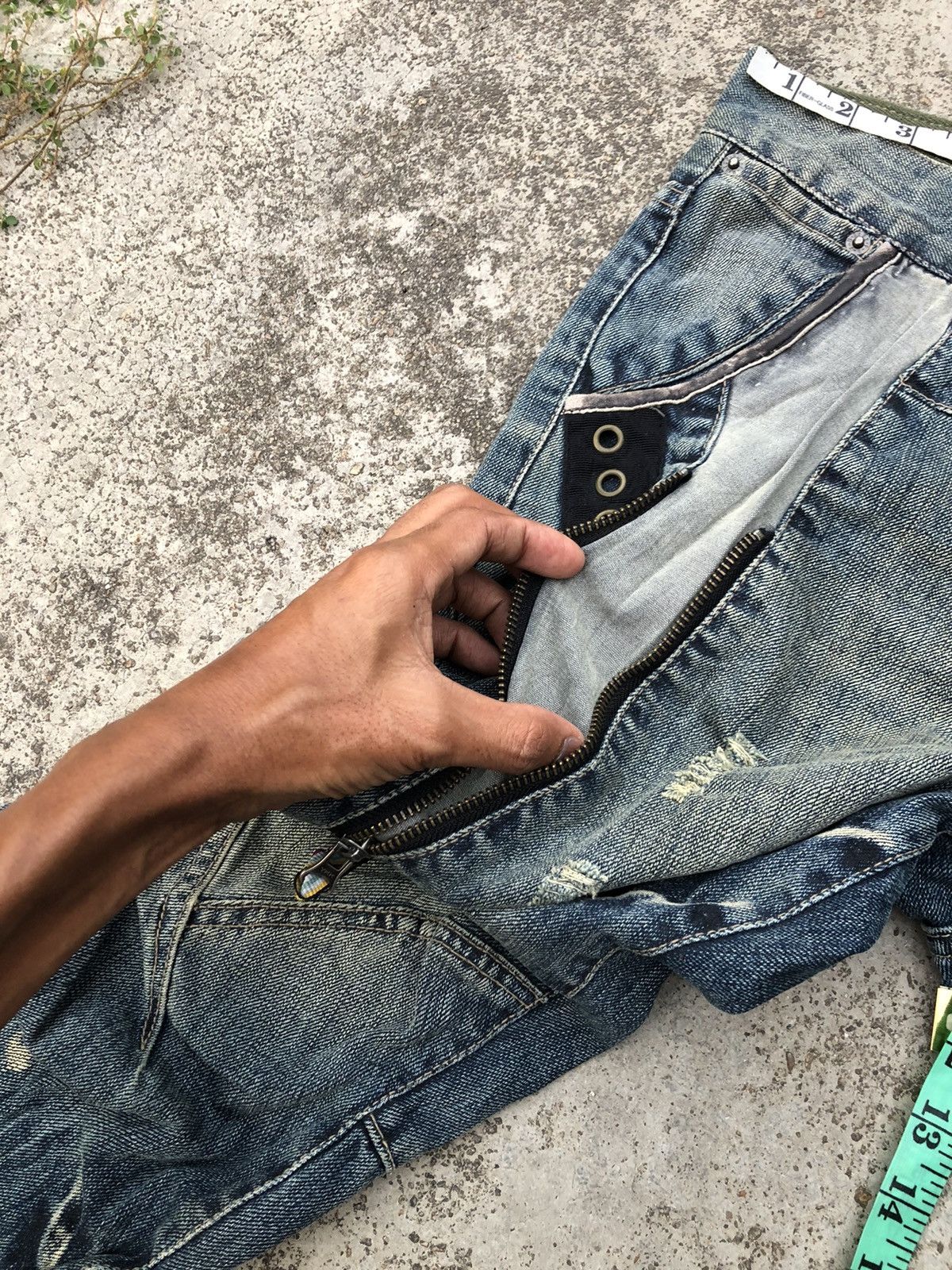 PPFM VINTAGE ZIPPER PUNK STYLE PPFM DENIM Size US 31 - 10 Thumbnail