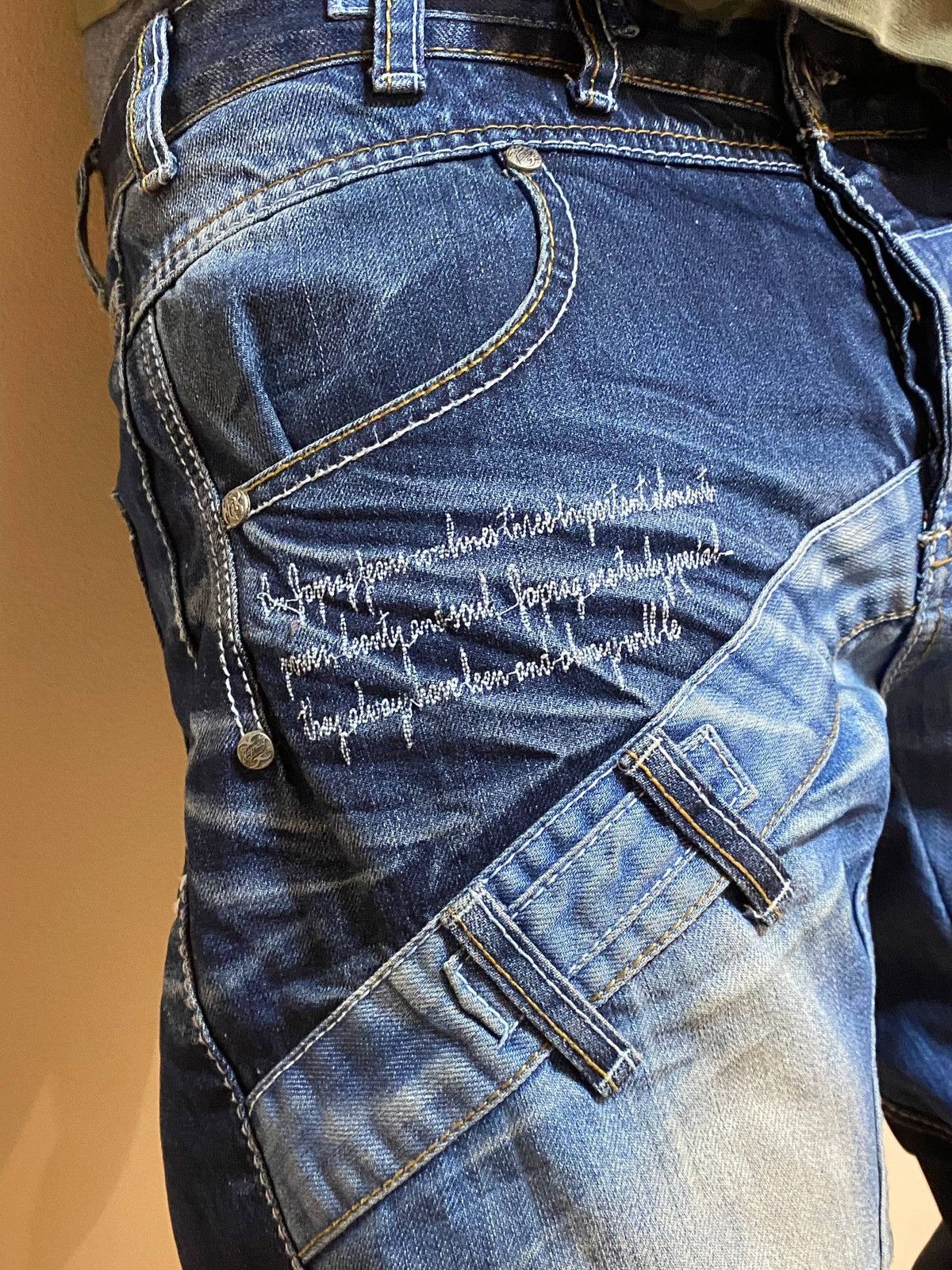 Japanese Brand Vintage Japrag Japanese Avant Garde Jeans Denim Rare Faded Size US 36 / EU 52 - 25 Thumbnail