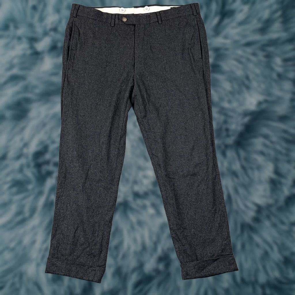 Brooks Brothers Brooks Brothers Milano Pants Mens 35x26 VITALE BARBERIS CANONICO Italian Fabric Blend Dress Size US 35 - 1 Thumbnail