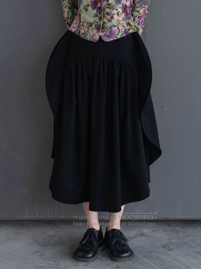 Comme des Garcons Comme Des Garcons size S Main line black wool round half s Size 23" - 4 Thumbnail