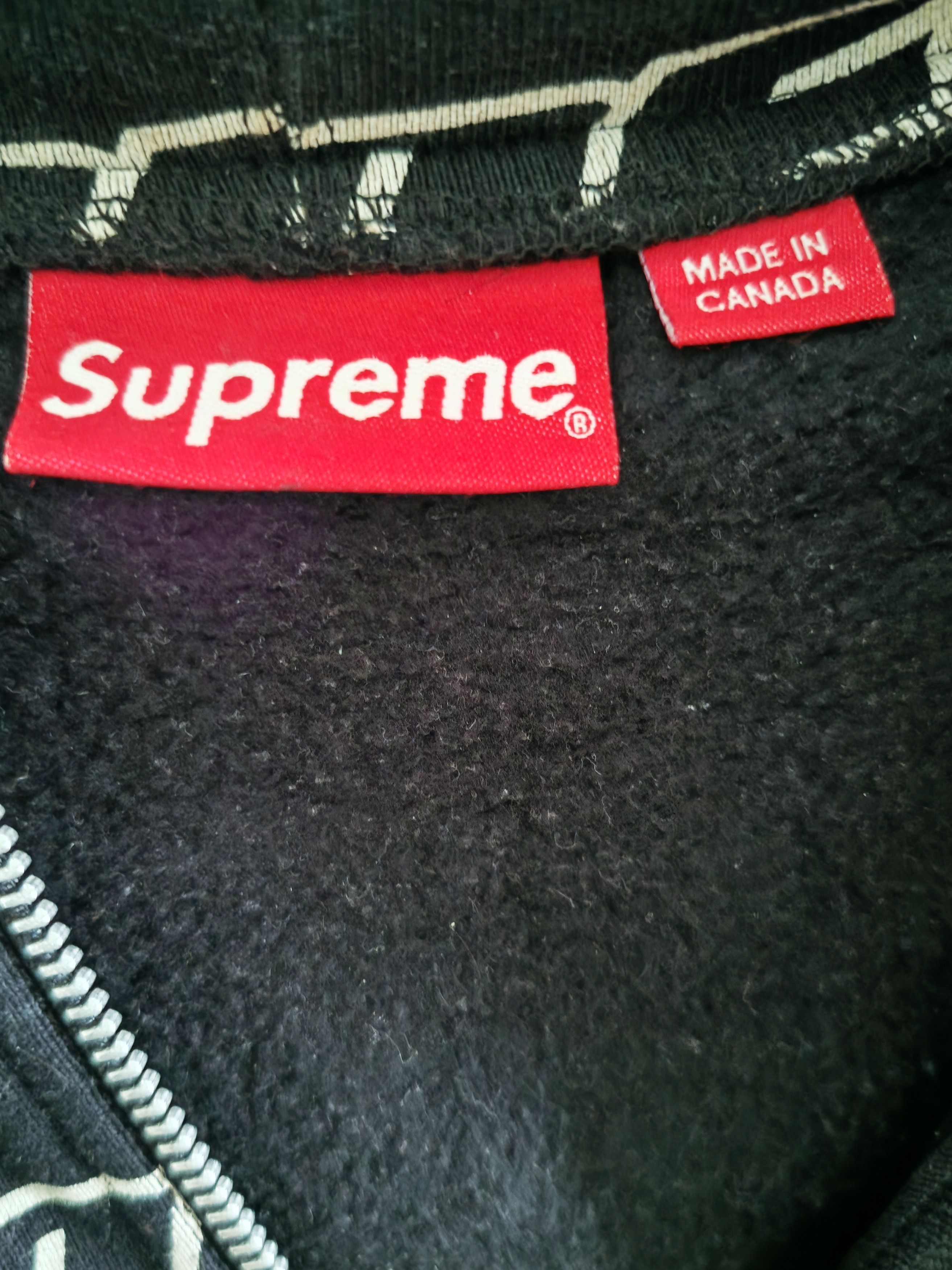 Supreme Supreme SS18 Repeat All Over Logo Print Full Zip Up Hoodie Size US M / EU 48-50 / 2 - 3 Thumbnail