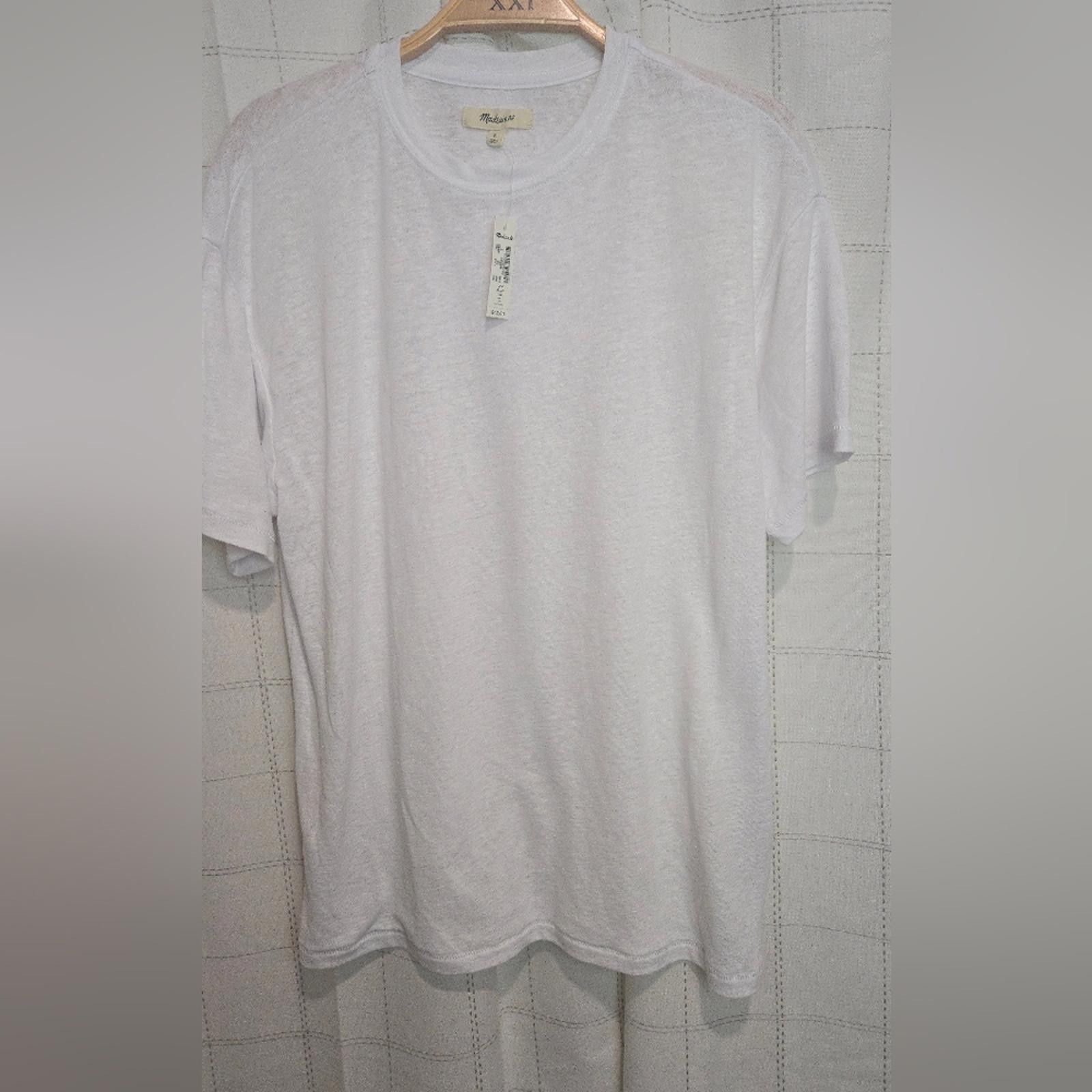 Madewell Madewell Linen-Blend Crewneck Oversized Tee Size M / US 6-8 / IT 42-44 - 2 Thumbnail