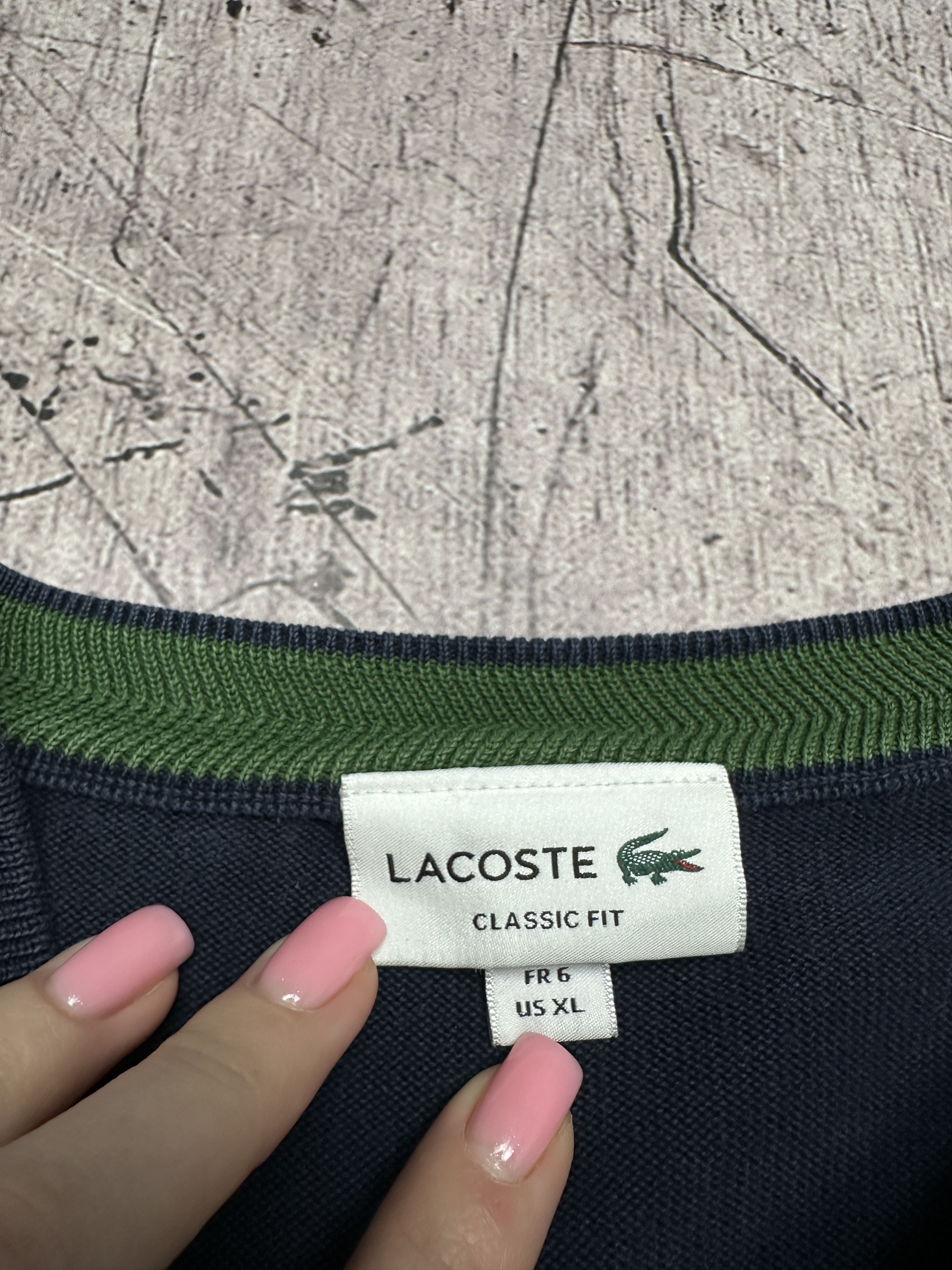 Lacoste Lacoste Vintage Mens Cotton Knit Crew Neck Sweater Size US XL / EU 56 / 4 - 4 Thumbnail