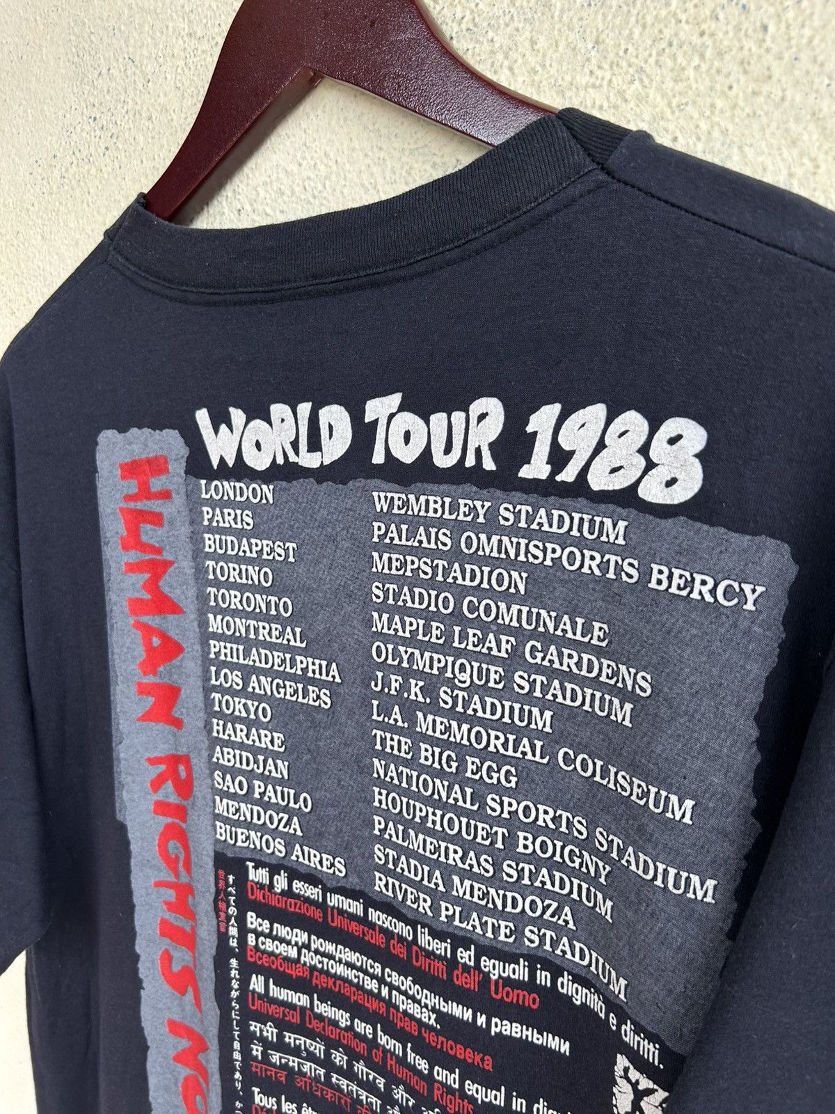 Reebok × Vintage Concerts For Human Rights Foundation World Tour 1988 Size US M / EU 48-50 / 2 - 6 Thumbnail