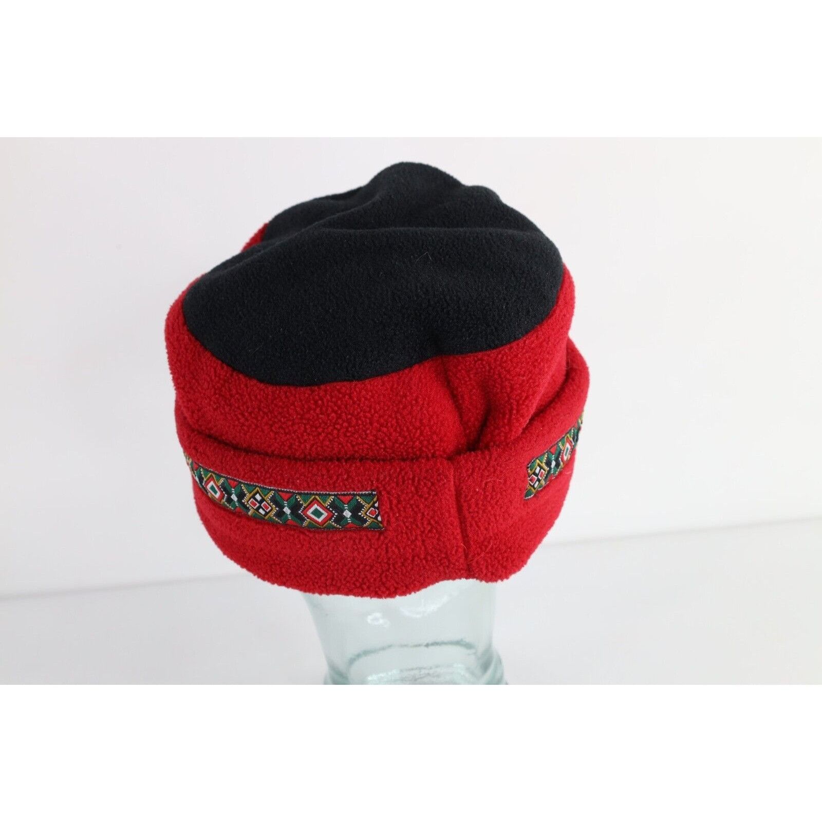 L.L. Bean × Vintage Vintage 90s LL Bean Fair Isle Fleece Cuffed Winter Hat Size ONE SIZE - 3 Thumbnail