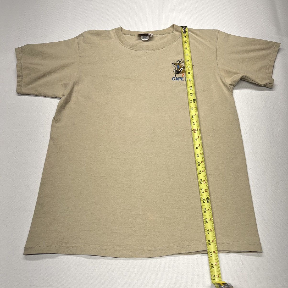 Vintage VTG Cape May Tee Shirt Beige Embroidered Bird New Jersey USA Size US L / EU 52-54 / 3 - 18 Thumbnail