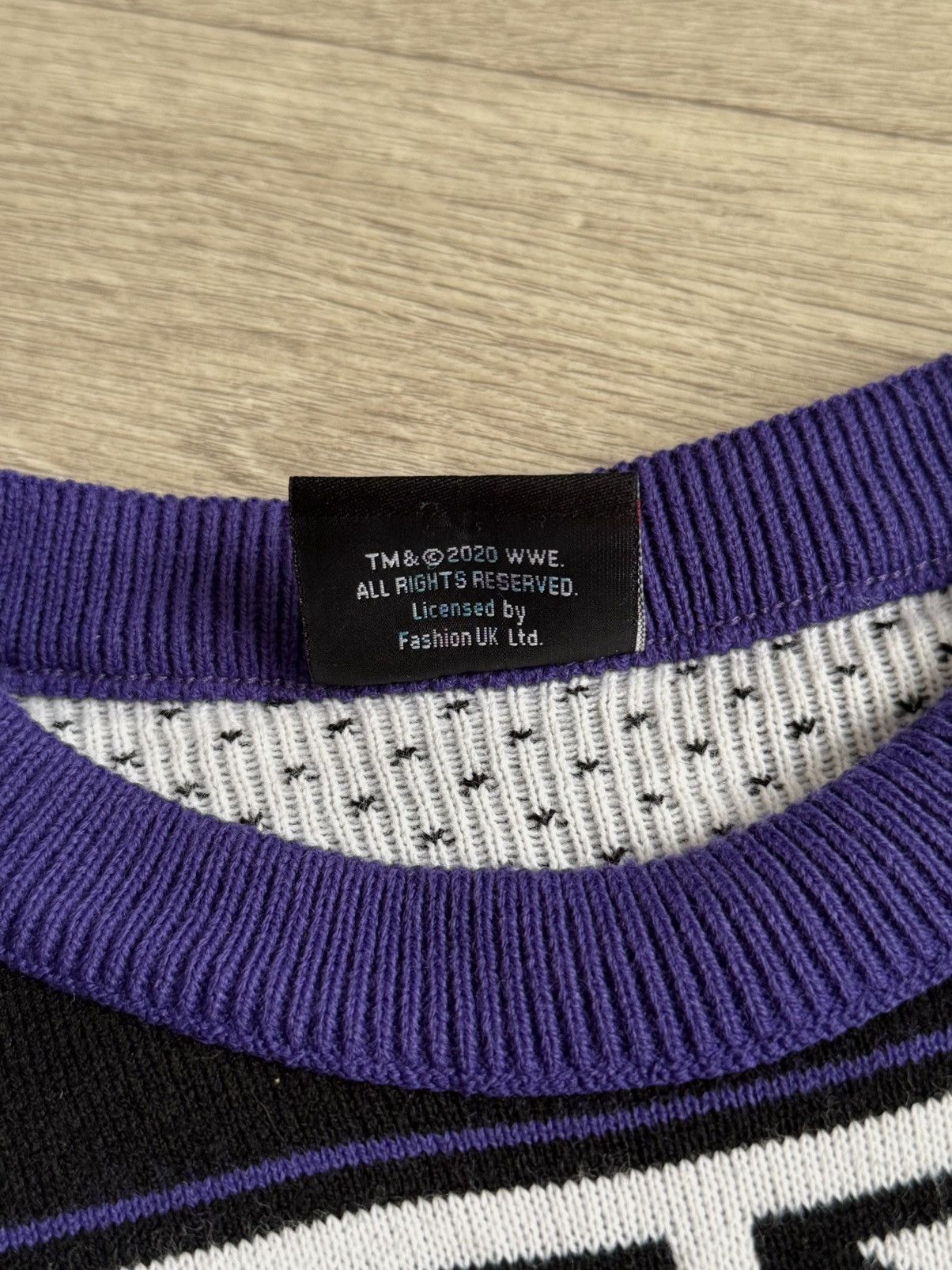 WWE 🔷 Official WWE The Undertaker Crazy Sweater🔷 Size US L / EU 52-54 / 3 - 4 Thumbnail