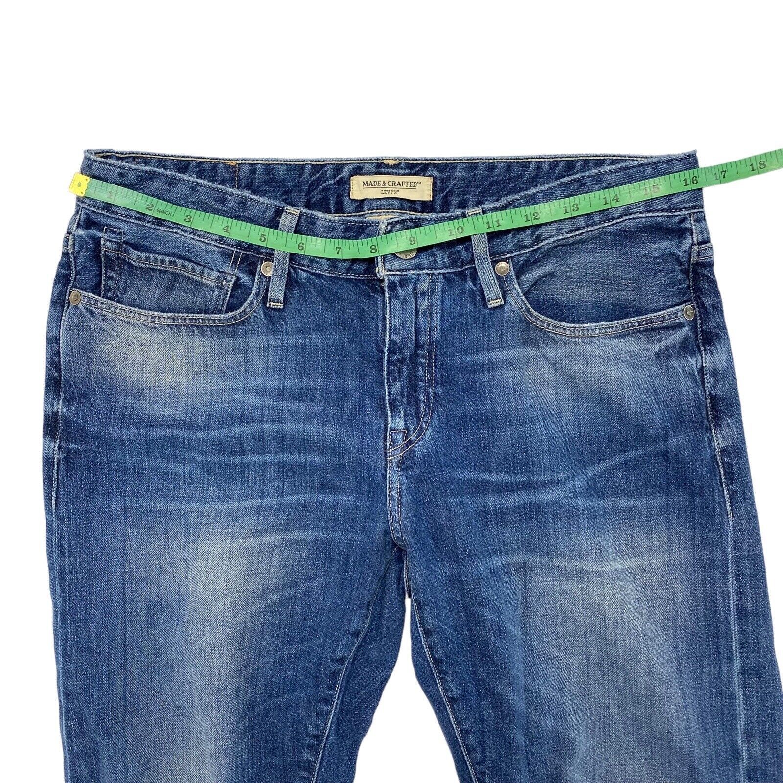 Levi's LEVIS MADE & CRAFTED Distressed Marker Tapered Blue Jeans 28 Size 28" / US 6 / IT 42 - 7 Thumbnail