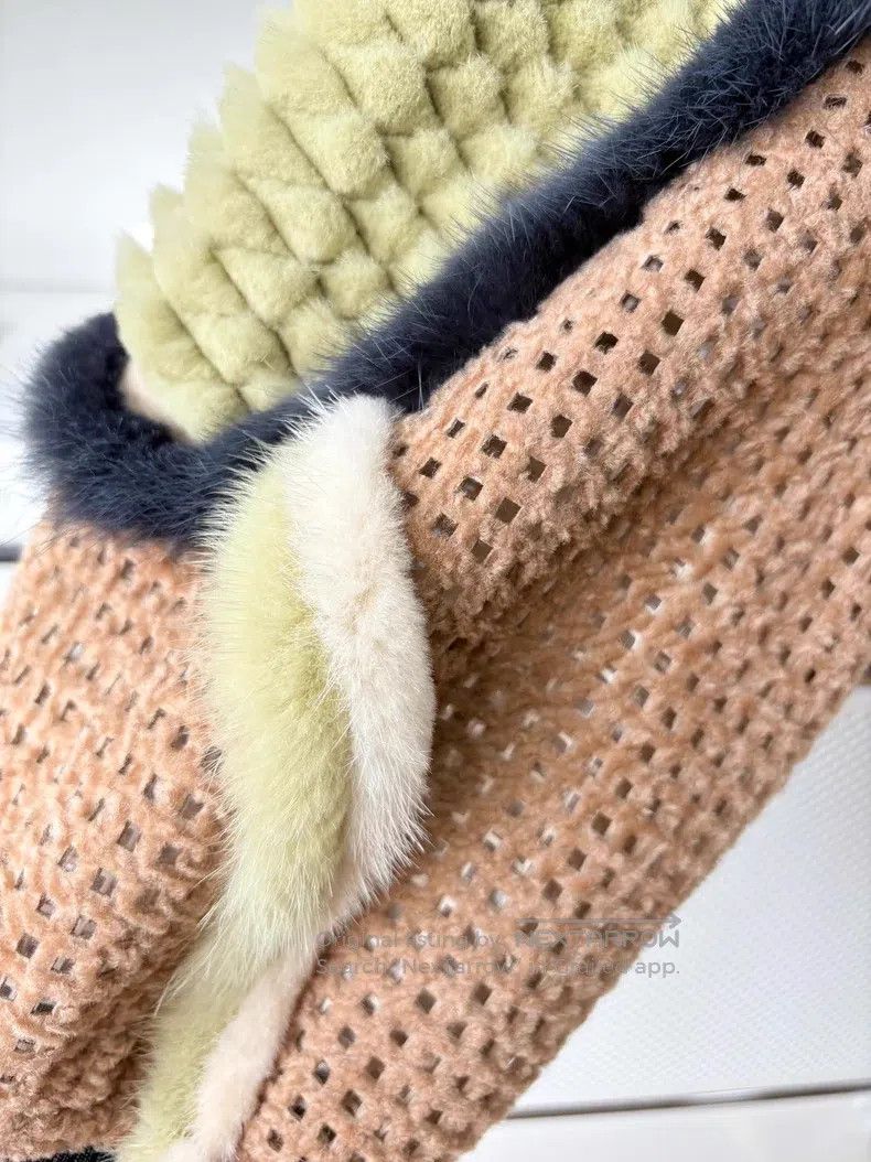 Fendi Fendi Fur patchwork jacket with openwork mink fur Size S / US 4 / IT 40 - 8 Thumbnail