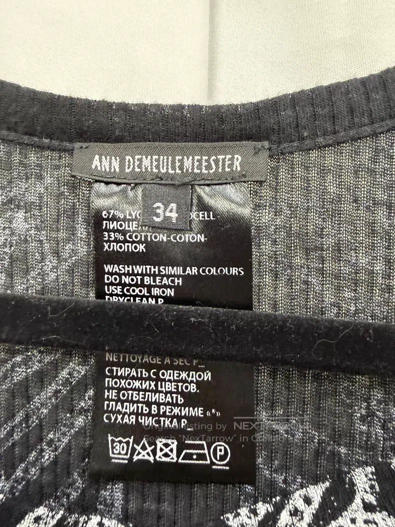 Ann Demeulemeester Ann Demeulemeester Front short back long sheer tank top| Size 4XL / US 24-26 - 3 Thumbnail