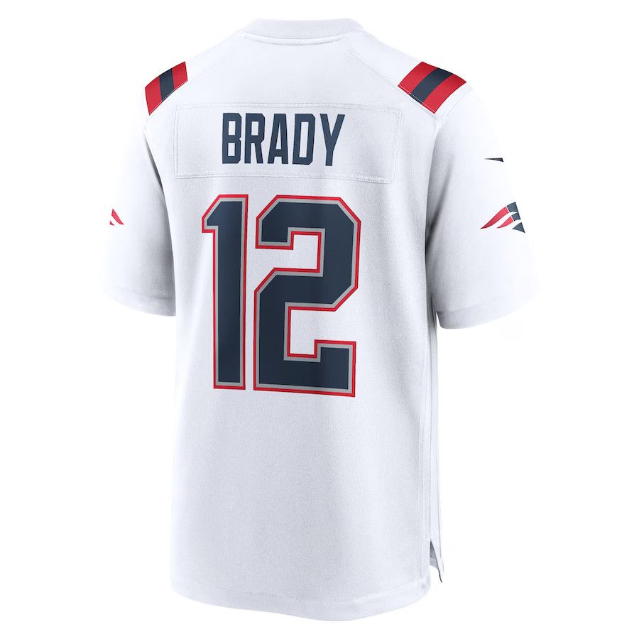 Nike Nike Tom Brady White New England Patriots Retired Jersey Size US XL / EU 56 / 4 - 3 Thumbnail