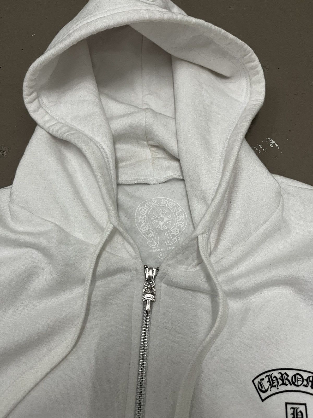 Chrome Hearts CHROME HEARTS FUCK YOU NYC EXCLUSIVE WHITE ZIPUP HOODIE Size US XL / EU 56 / 4 - 3 Thumbnail