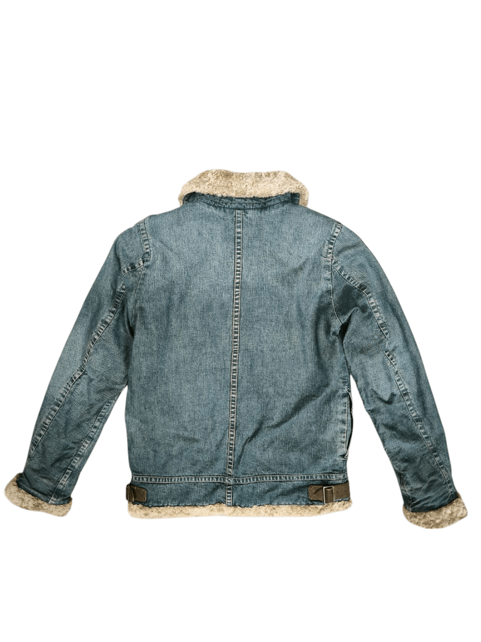 Johnbull Vintage John Bull Kojima Japan Distress Denim jacket Fur Size US M / EU 48-50 / 2 - 4 Thumbnail