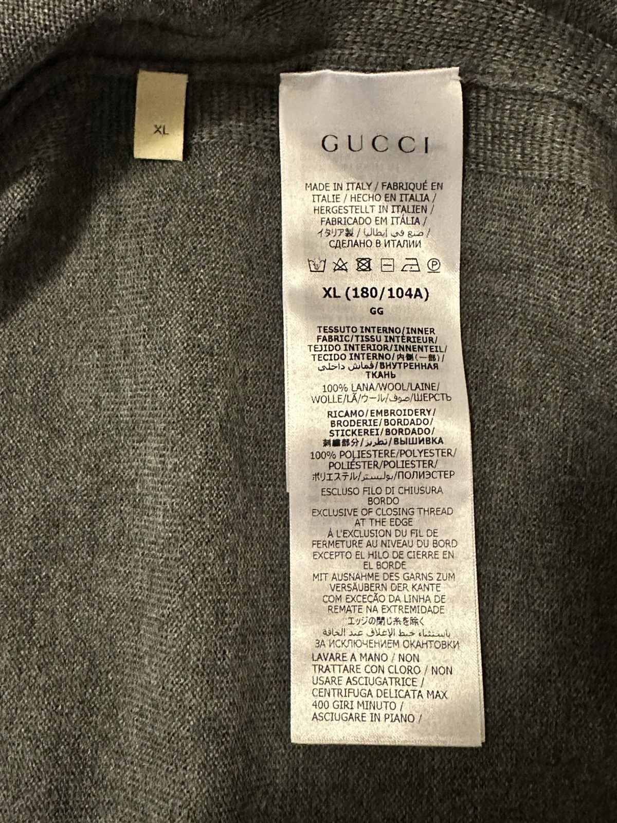 Gucci Brand new Gucci fine wool cardigan Size US XL / EU 56 / 4 - 9 Thumbnail