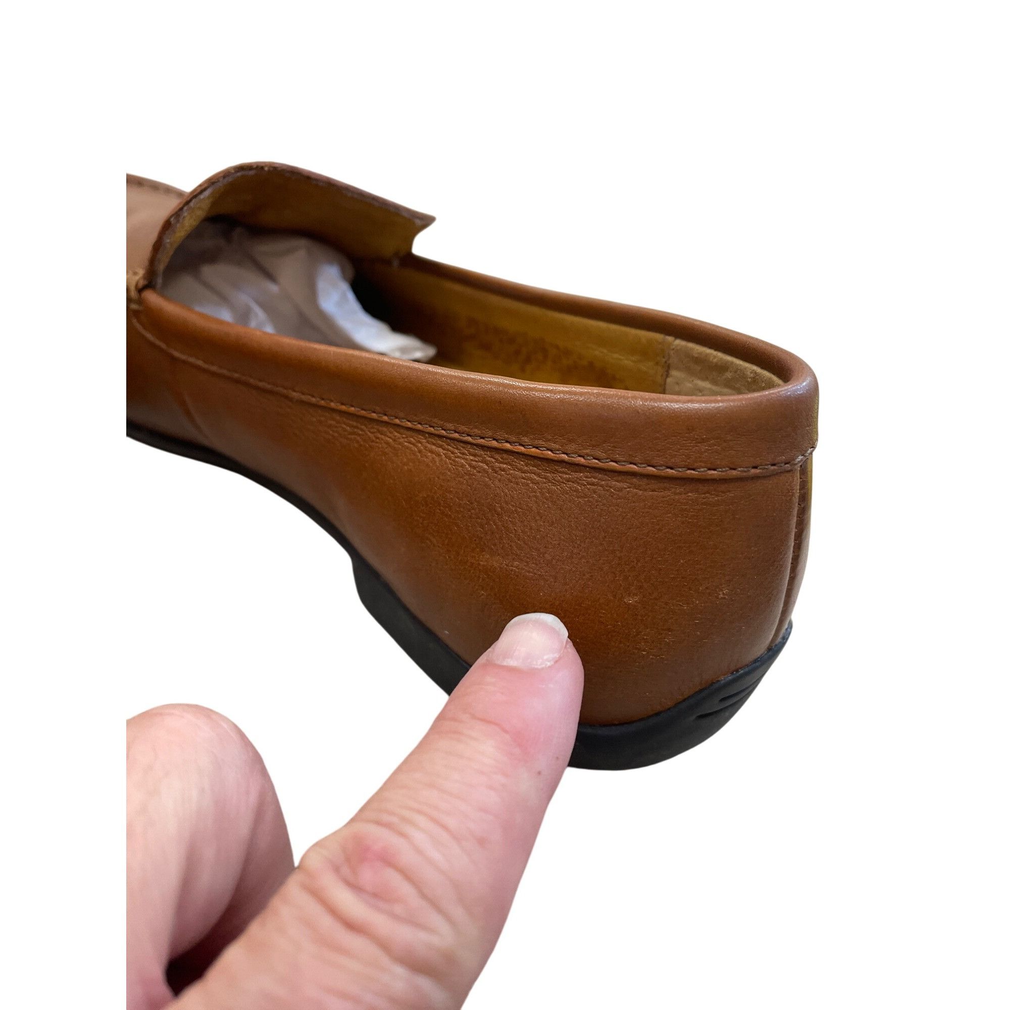Polo Ralph Lauren Polo Ralph Lauren Allon Mens Brown Leather Slip-On Loafers S Size US 7.5 / EU 40-41 - 7 Thumbnail