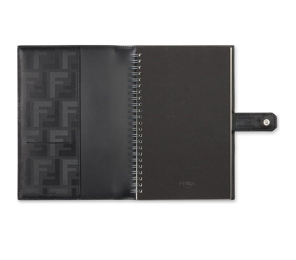 Fendi FENDI Shadow black FF logo leather refillable notebook Size ONE SIZE - 2 Thumbnail