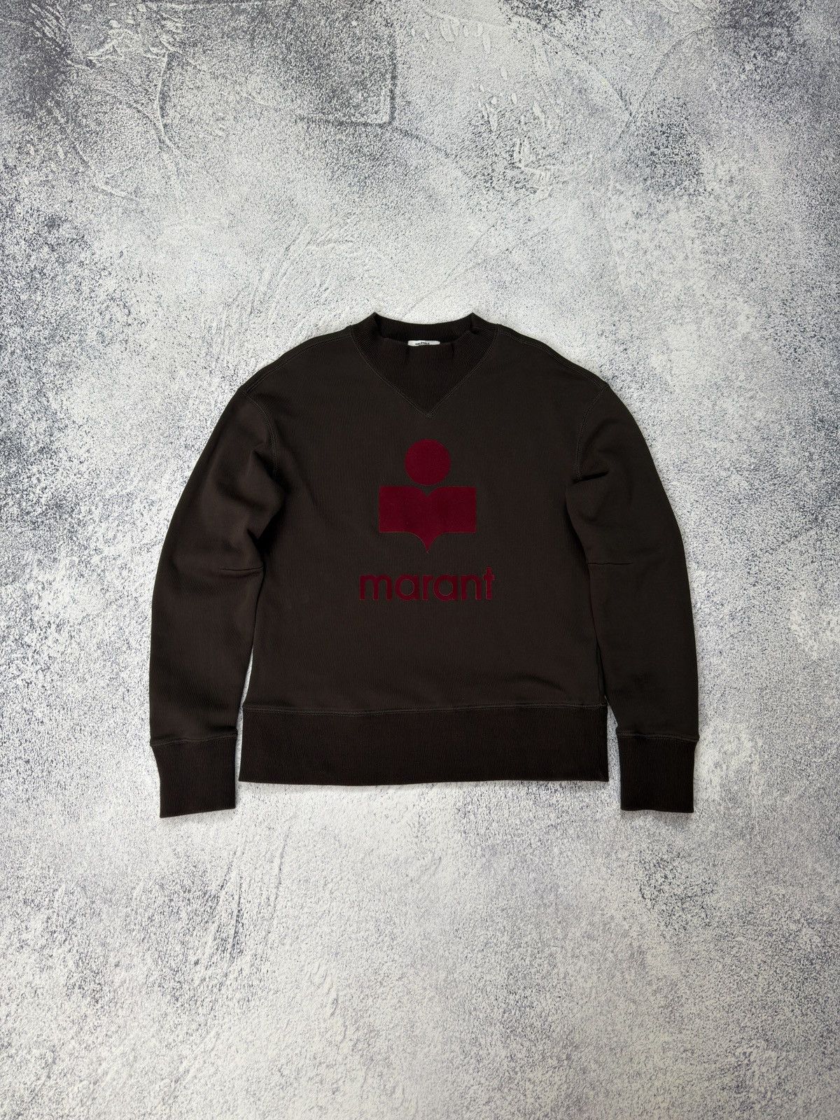 Isabel Marant Etoile Isabel Marant Étoile Milly Logo Sweatshirt Brown/Burgundy Size S / US 4 / IT 40 - 5 Thumbnail