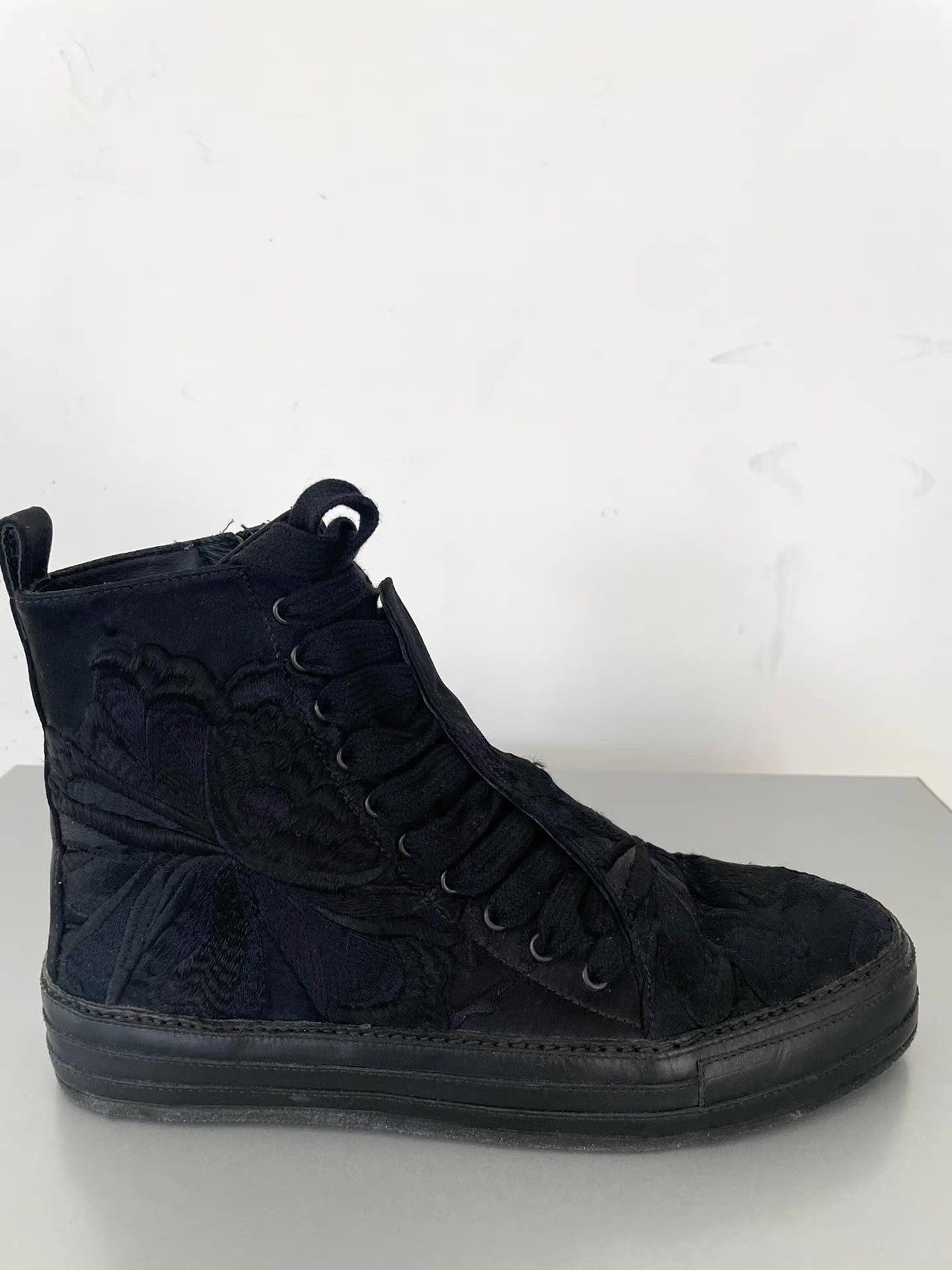 Ann Demeulemeester Ann Demeulemeester Embroidered High-Top Boots。Ｑ21 Size US 7 / EU 40 - 7 Thumbnail