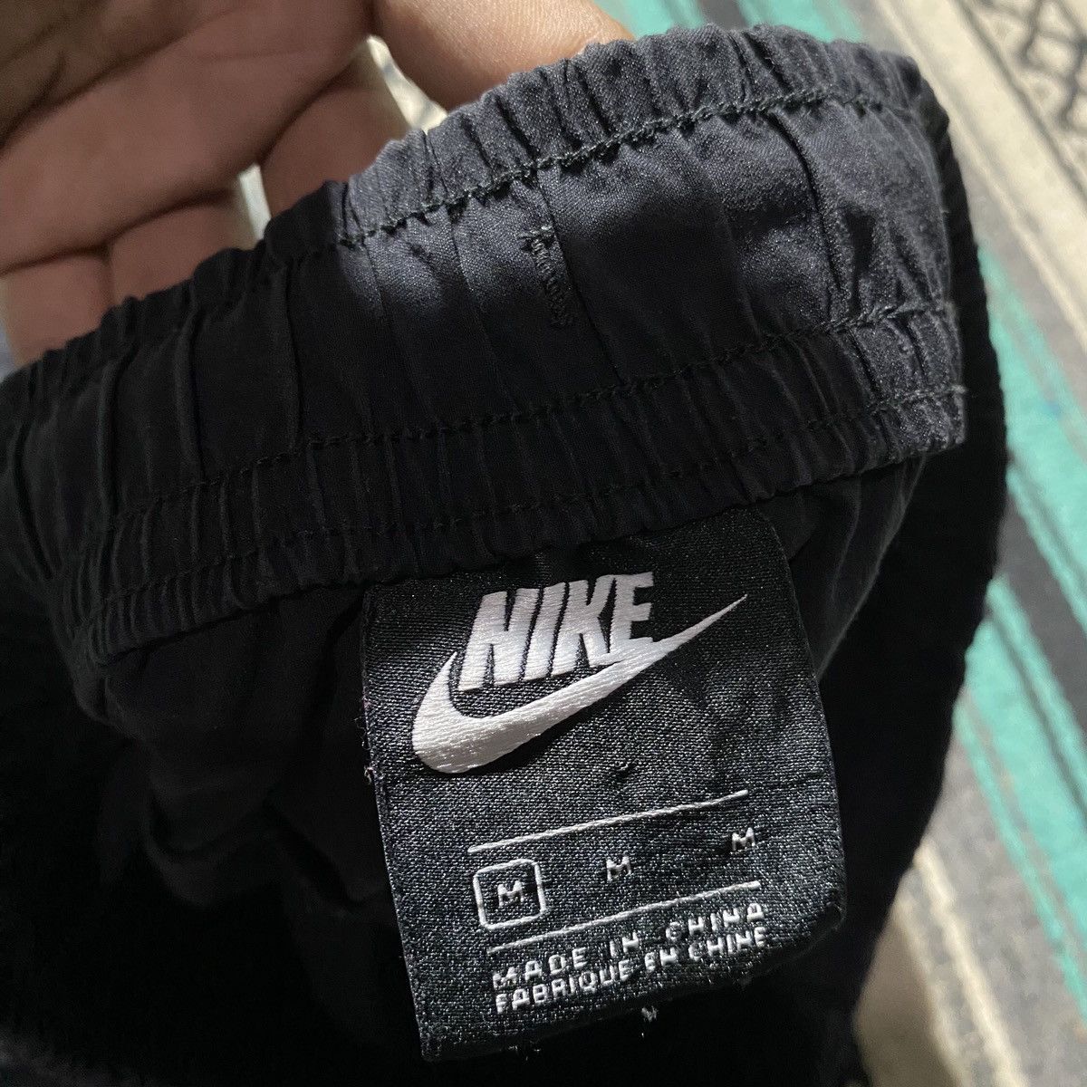 Nike × Vintage Nike Nylon Black Tech Pants Size US 30 / EU 46 - 7 Thumbnail