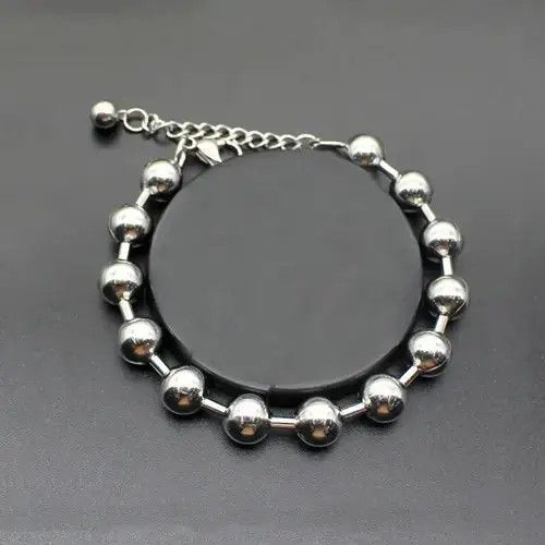 Jewelry Ball Chain Bracelet 2000s Chrome Y2K Punk Skater Grunge Size ONE SIZE - 1 Thumbnail