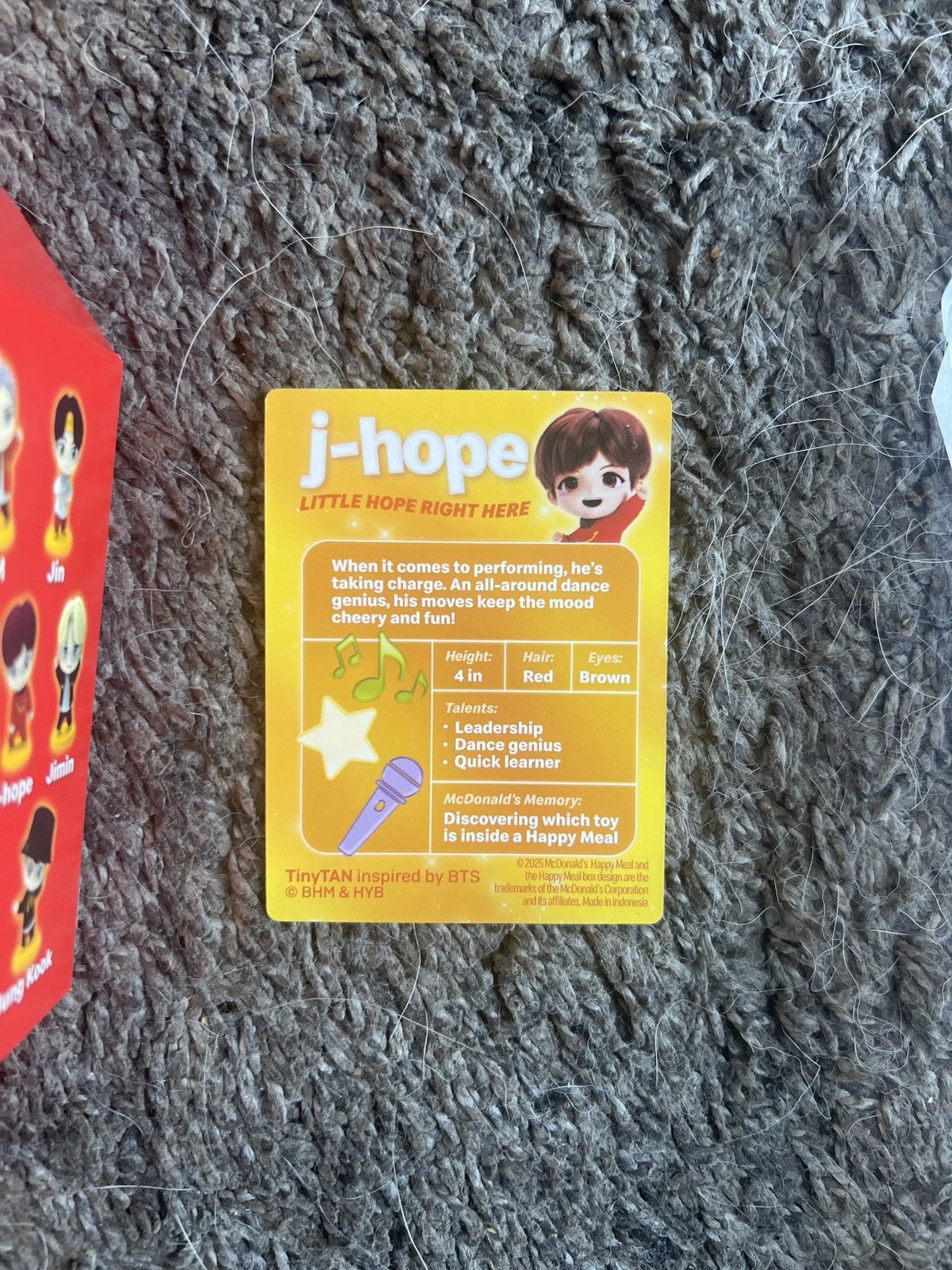 Hypebeast 2025 McDonald’s TinyTAN J-Hope Figure Size ONE SIZE - 6 Thumbnail