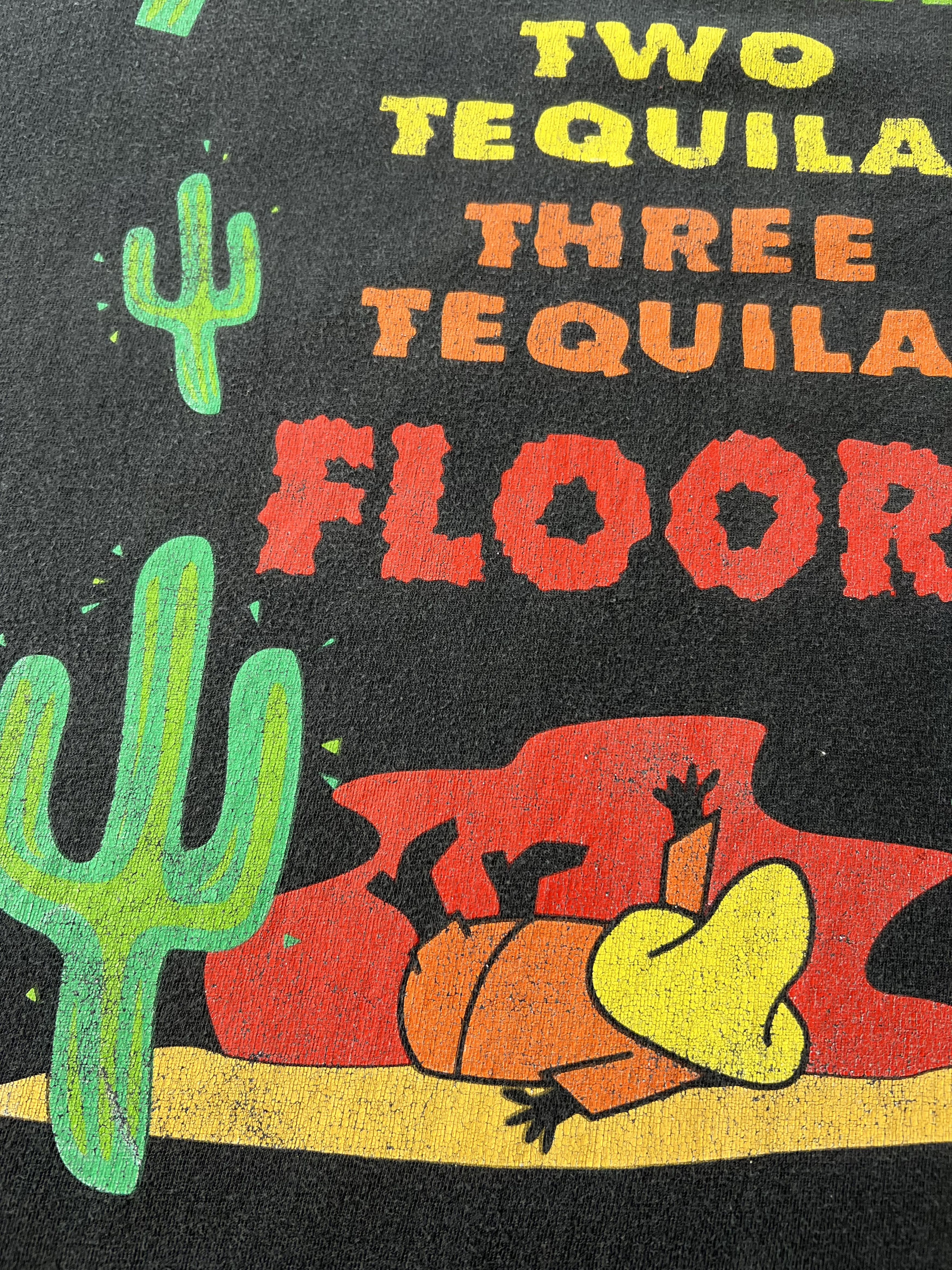 Vintage Vintage 90s One Tequila Two Tequila Three Tequila Floor Tee Size US XL / EU 56 / 4 - 6 Thumbnail