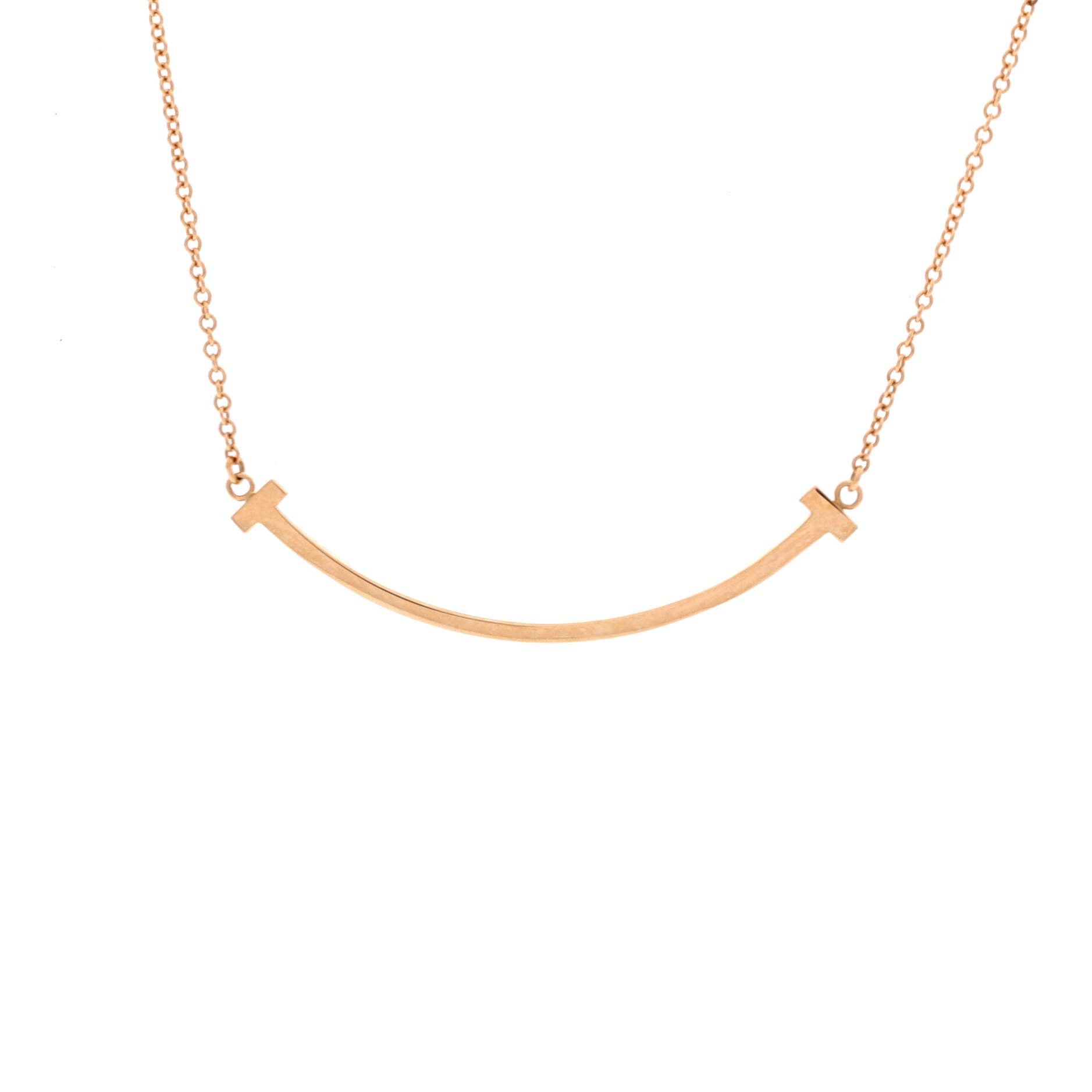 Tiffany & Co. T Smile Pendant Necklace Size ONE SIZE - 1 Thumbnail