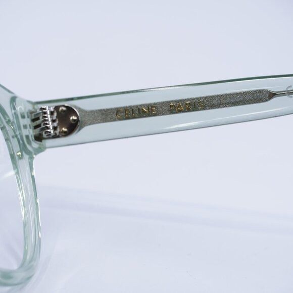Celine Celine CL50086I 093 Eyeglasses Transparent Teal 53mm Square Size ONE SIZE - 7 Thumbnail