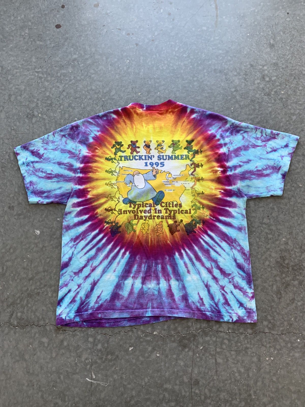 Grateful Dead × Vintage Crazy Vintage 90s Grateful Dead Lot Tee Mr. Natural R Crumb Size US XL / EU 56 / 4 - 2 Thumbnail