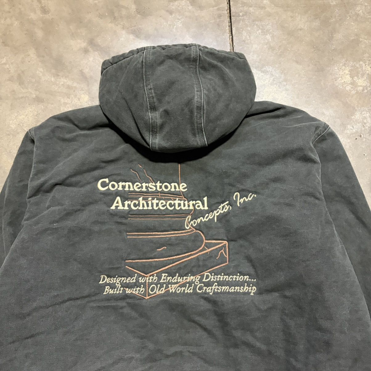 Carhartt Vintage Carhartt Mossy Green Hooded Active Jacket Zip Up Y2K Size US XL / EU 56 / 4 - 10 Thumbnail