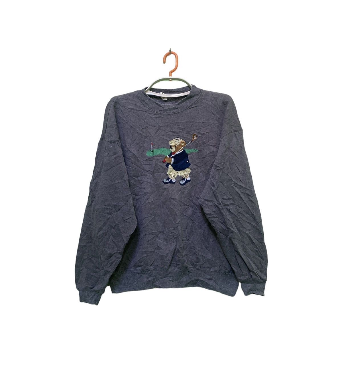 Polo Ralph Lauren × Vintage Vintage Sweatshirt Peanut Butter Jelly polo bear golf Size US XL / EU 56 / 4 - 1 Thumbnail