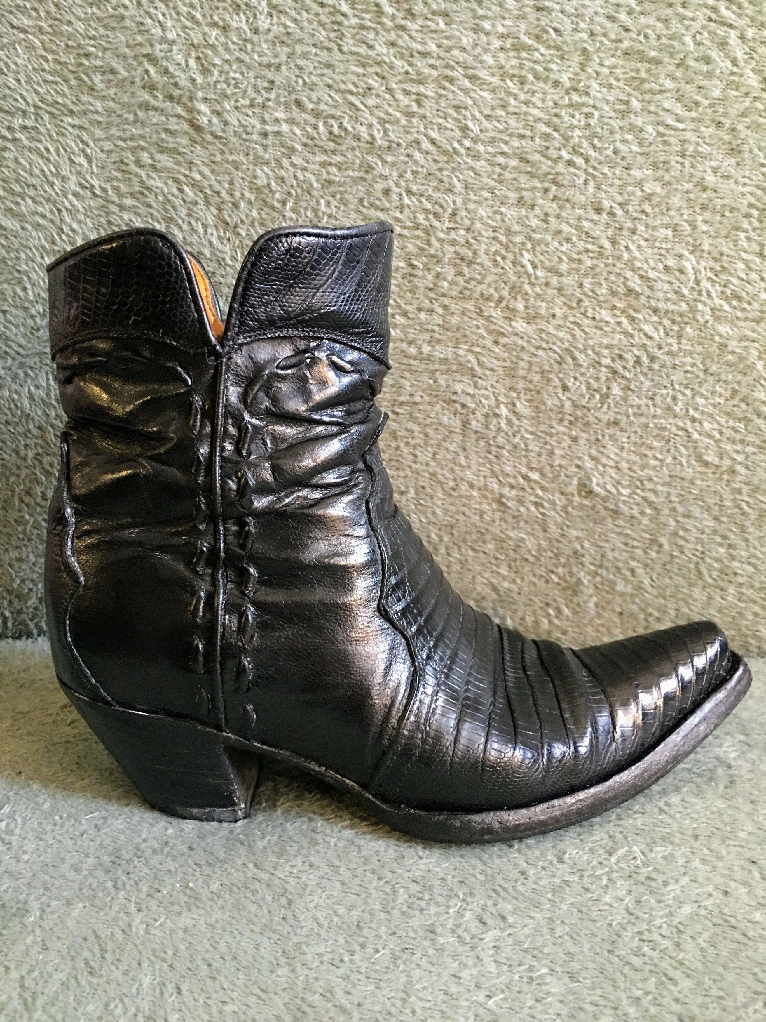 Handmade × Old Gringo Old Gringo Mexicana Croco Embossed Ankle Boots EU35 US5.5 Size US 5.5 / IT 35.5 - 1 Thumbnail