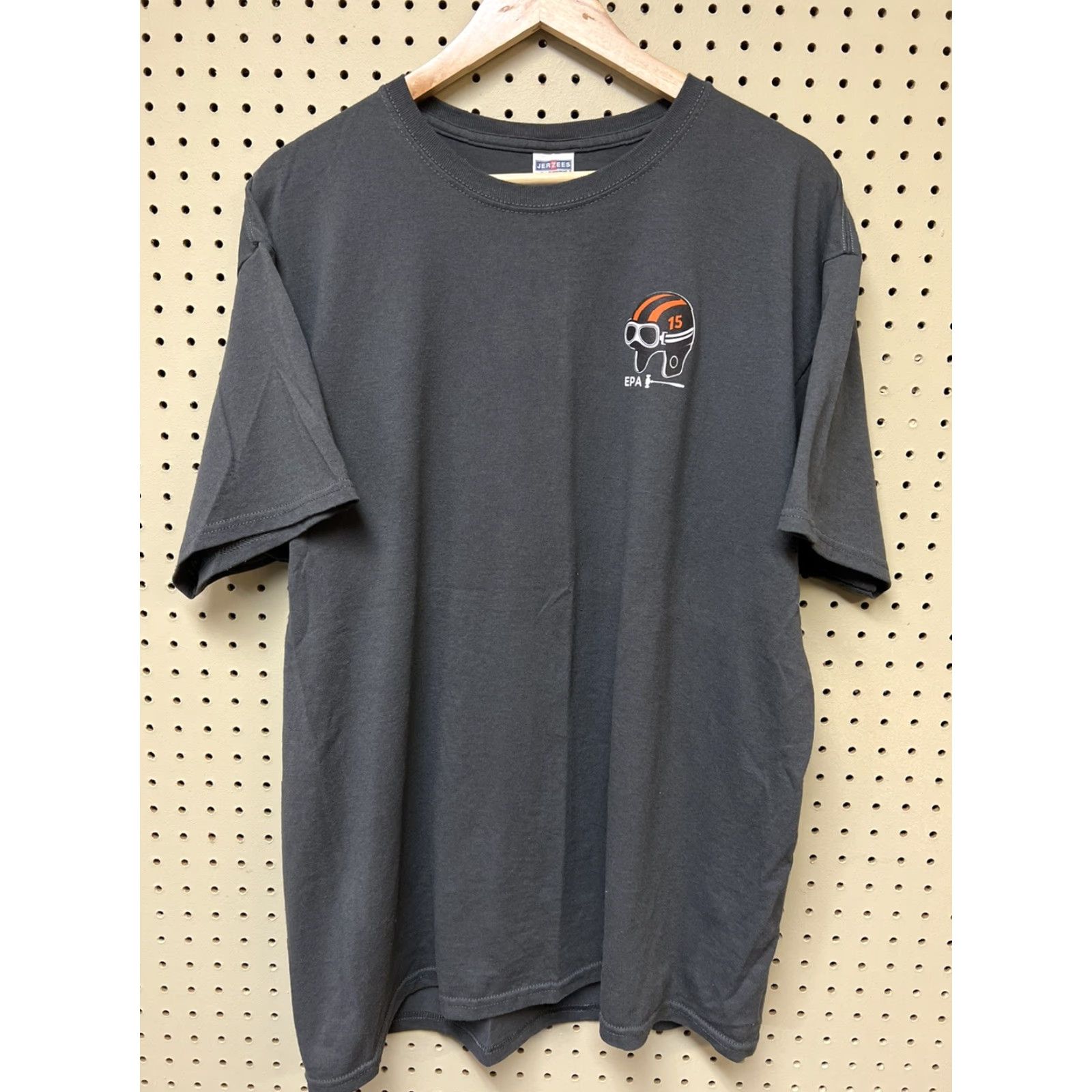 Jerzees **JERZEES Mens Gray It’s All About The Ride XL T-Shirt Motorcycle** User: **JERZEES Mens Gray It’s All About The Ride XL T-Shirt Motorcycle** Size US XL / EU 56 / 4 - 2 Thumbnail