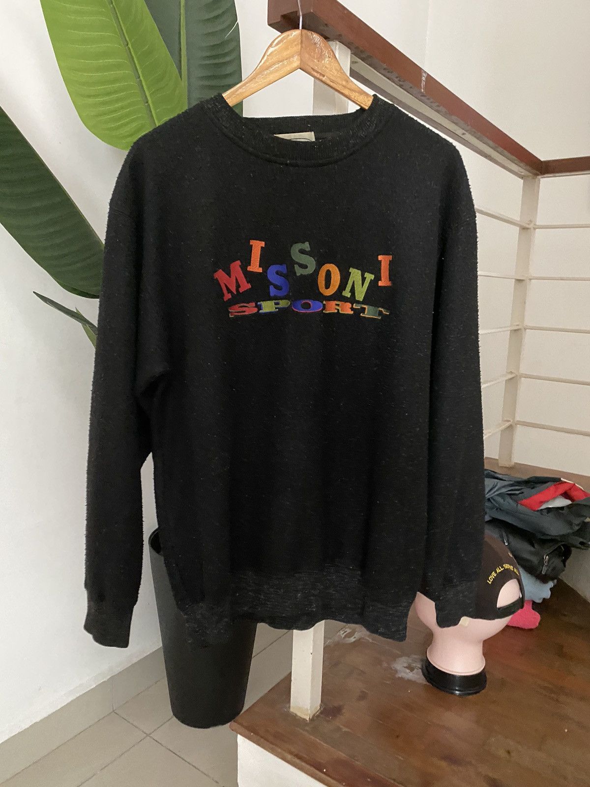 Designer × Missoni × Vintage Vintage 70's MISSONI SPORT Sweatshirt rare Size US L / EU 52-54 / 3 - 5 Thumbnail