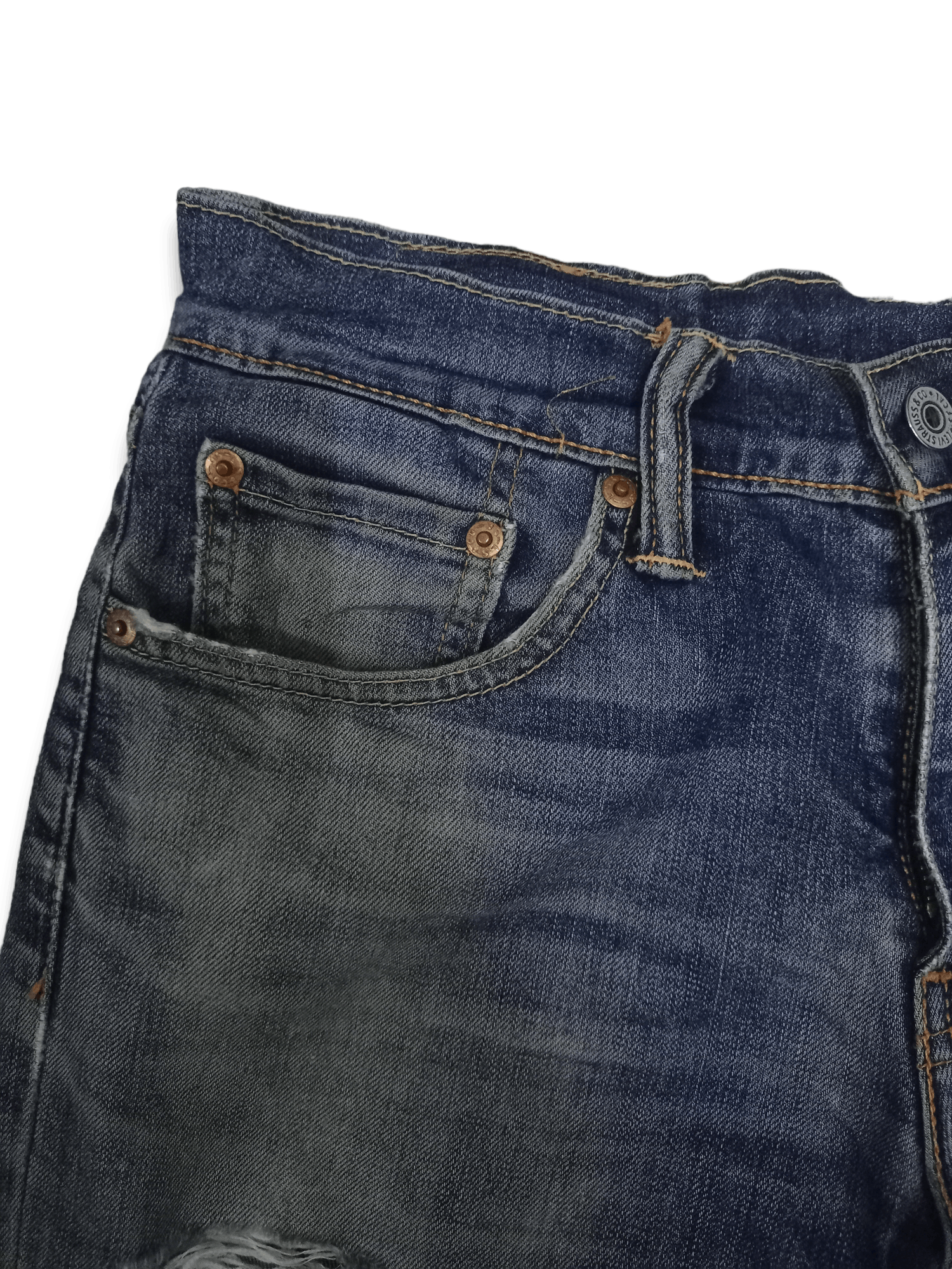 Levi's Vintage Levis 511 Mud Wash Distressed Jeans 28x29 Size US 28 / EU 44 - 5 Thumbnail