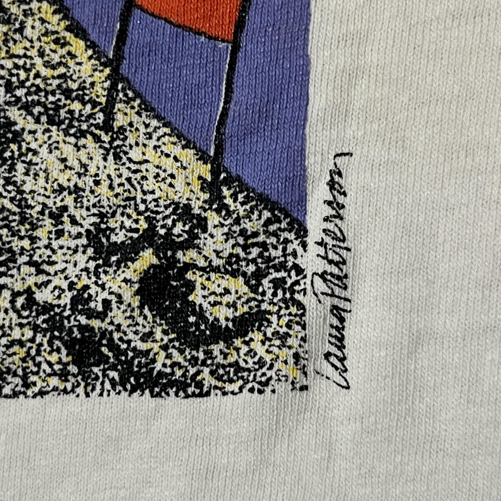 VINTAGE Swatch World Mountain Bike Championships T-Shirt Mens Medium White 80s Graphic Print Short Sleeve Crew Neck 1988