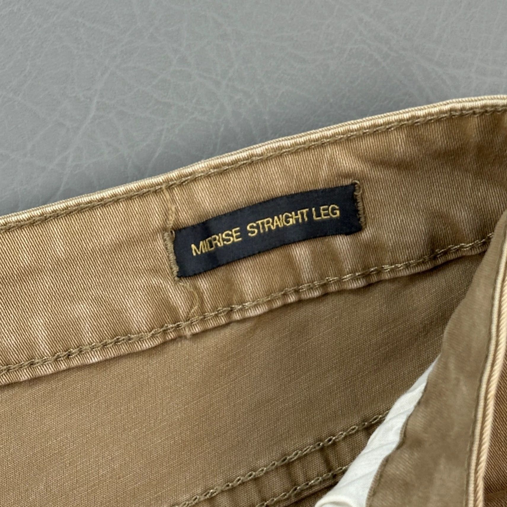 Vintage JAG Pants Women's 32x30 Tan Mid Rise Straight Leg Stretch Outdoor Casual Size 34" / US 12 / IT 48 - 6 Thumbnail