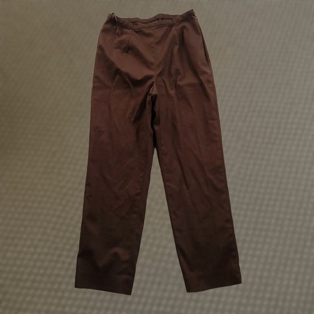 Vintage Valerie Stevens Dress Pants Women 6P Brown Straight Flat Front Casual Vintage: No? Size 28" / US 6 / IT 42 - 1 Thumbnail