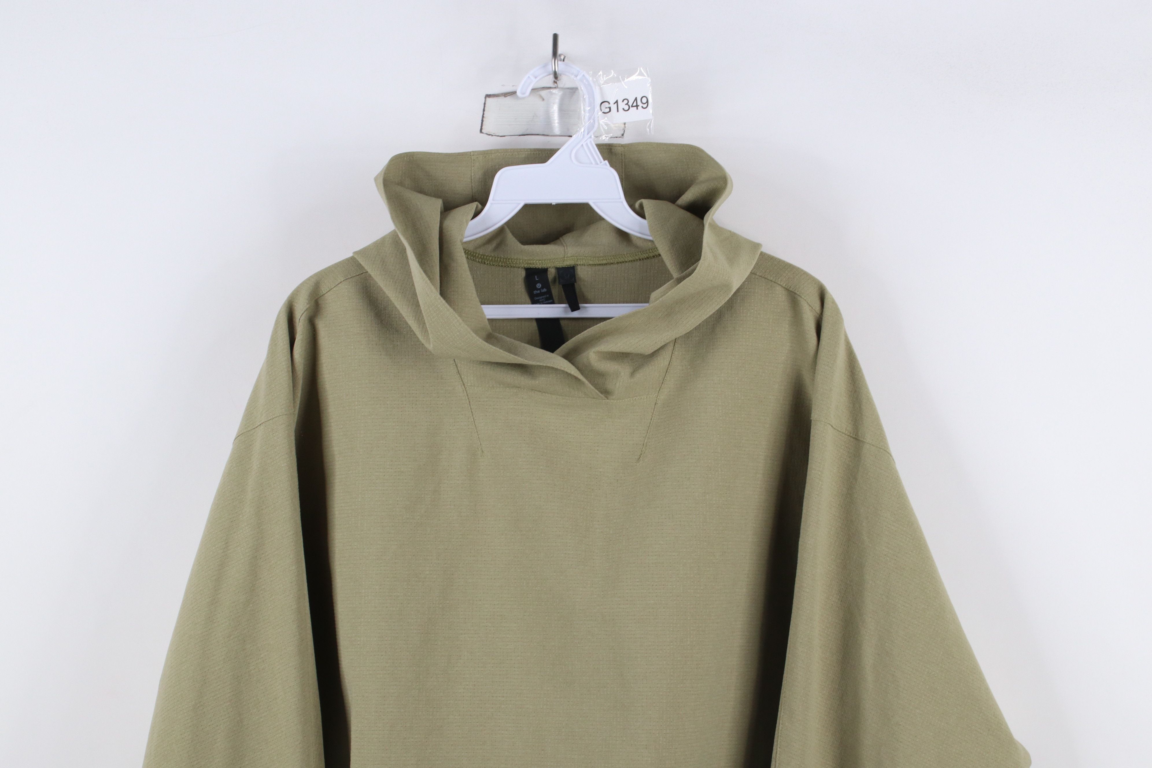 Lululemon × Vintage Lululemon Lab Running Yoga Eurus Pullover Hoodie Light Green Size US L / EU 52-54 / 3 - 2 Thumbnail