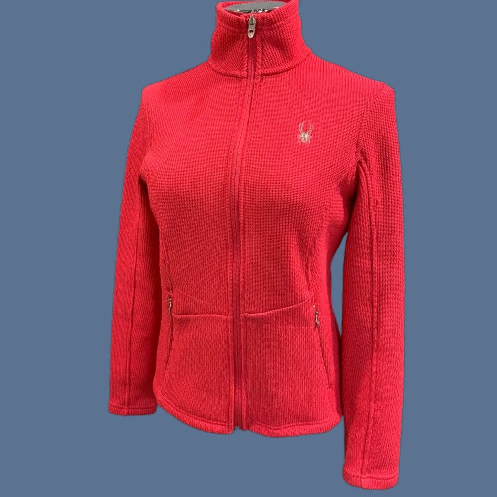Spyder Spyder Jacket Womens Medium Hot Pink Full Zip Pockets Core Sweater Size M / US 6-8 / IT 42-44 - 1 Thumbnail