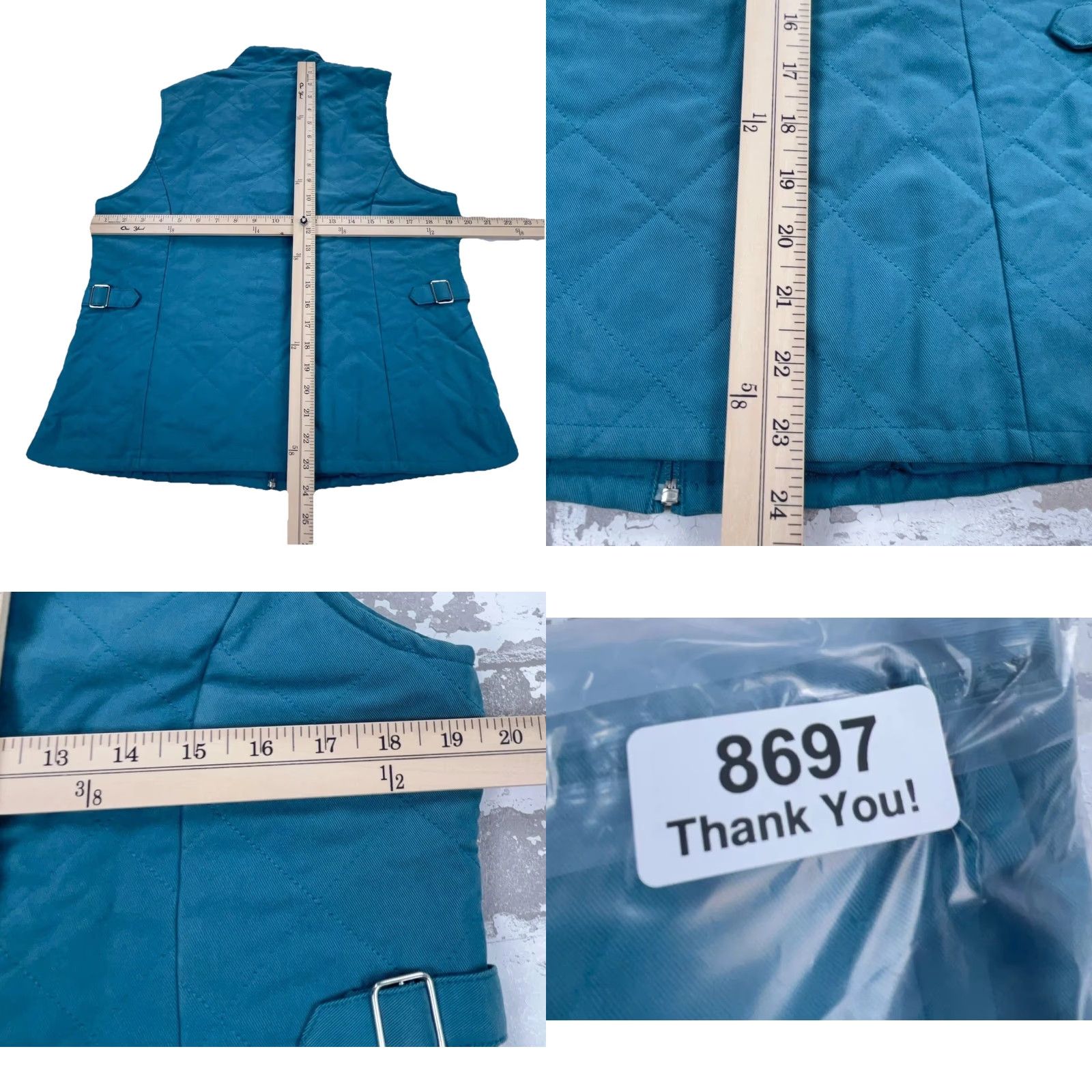 Orvis Orvis Puffer Vest Women M Blue Full Zip Jacket Teal Logo Pockets Size M / US 6-8 / IT 42-44 - 8 Thumbnail