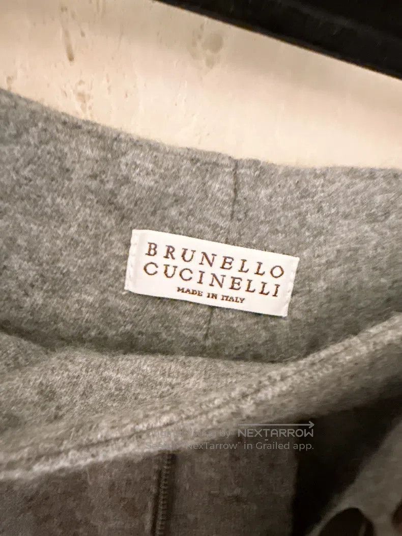 Brunello Cucinelli Brunello Cucinelli Gray Cashmere Trousers Size 42" / US 20 - 7 Thumbnail