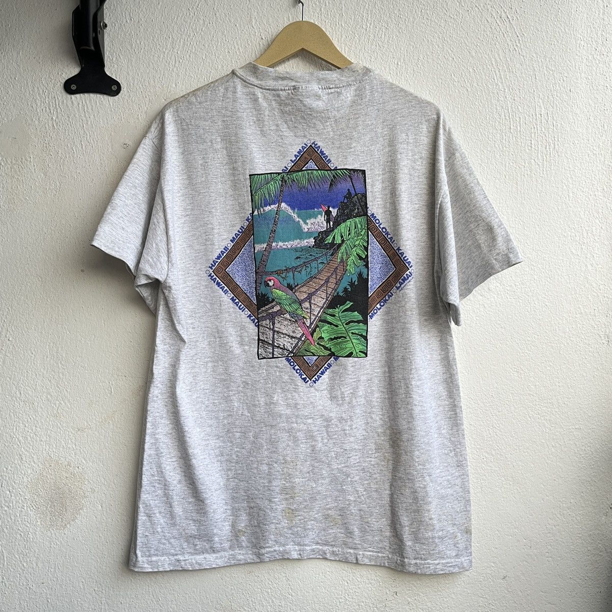 Vintage Real Vintage Hawaii 1992 Happy Shirts Inc Single Stitch Size US L / EU 52-54 / 3 - 3 Thumbnail