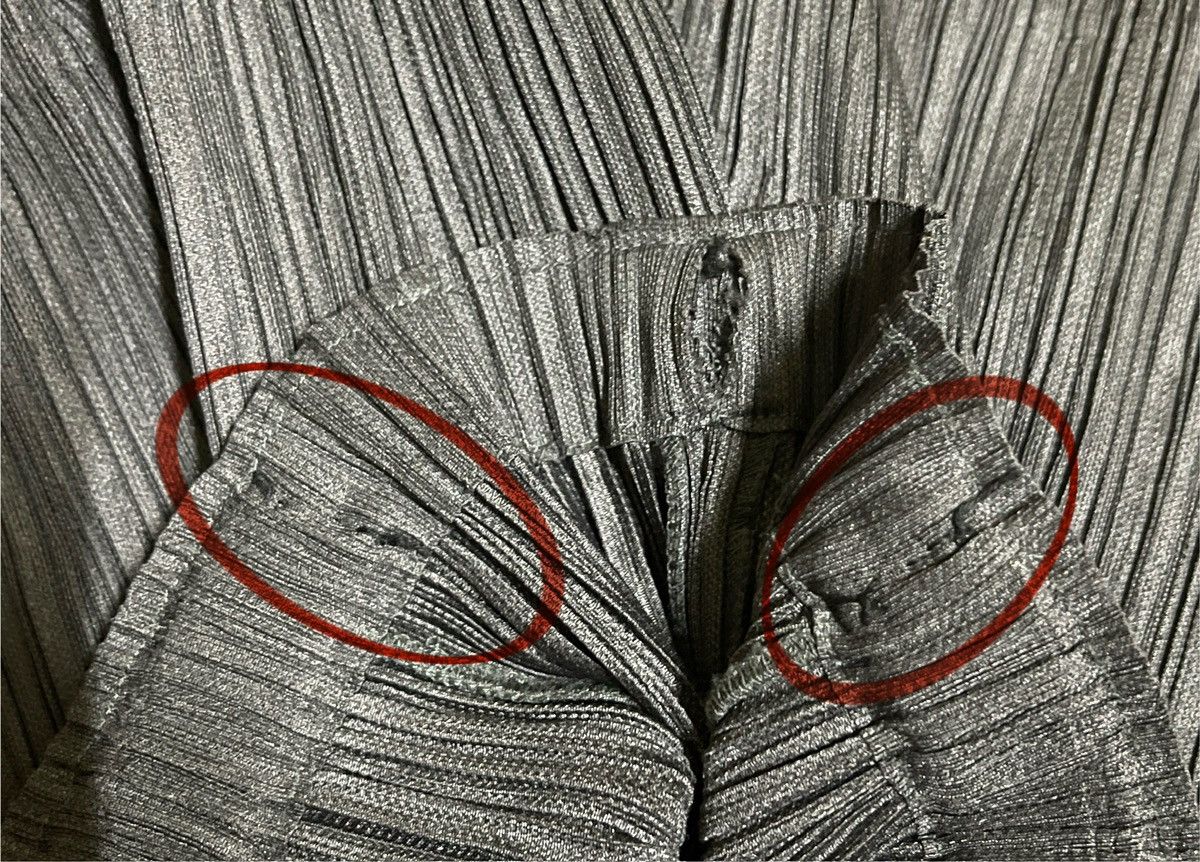 Pleats Please Issey Miyake PLEATS PLEASE High-Waist Tapered Leg Trousers Size 30" / US 8 / IT 44 - 17 Thumbnail