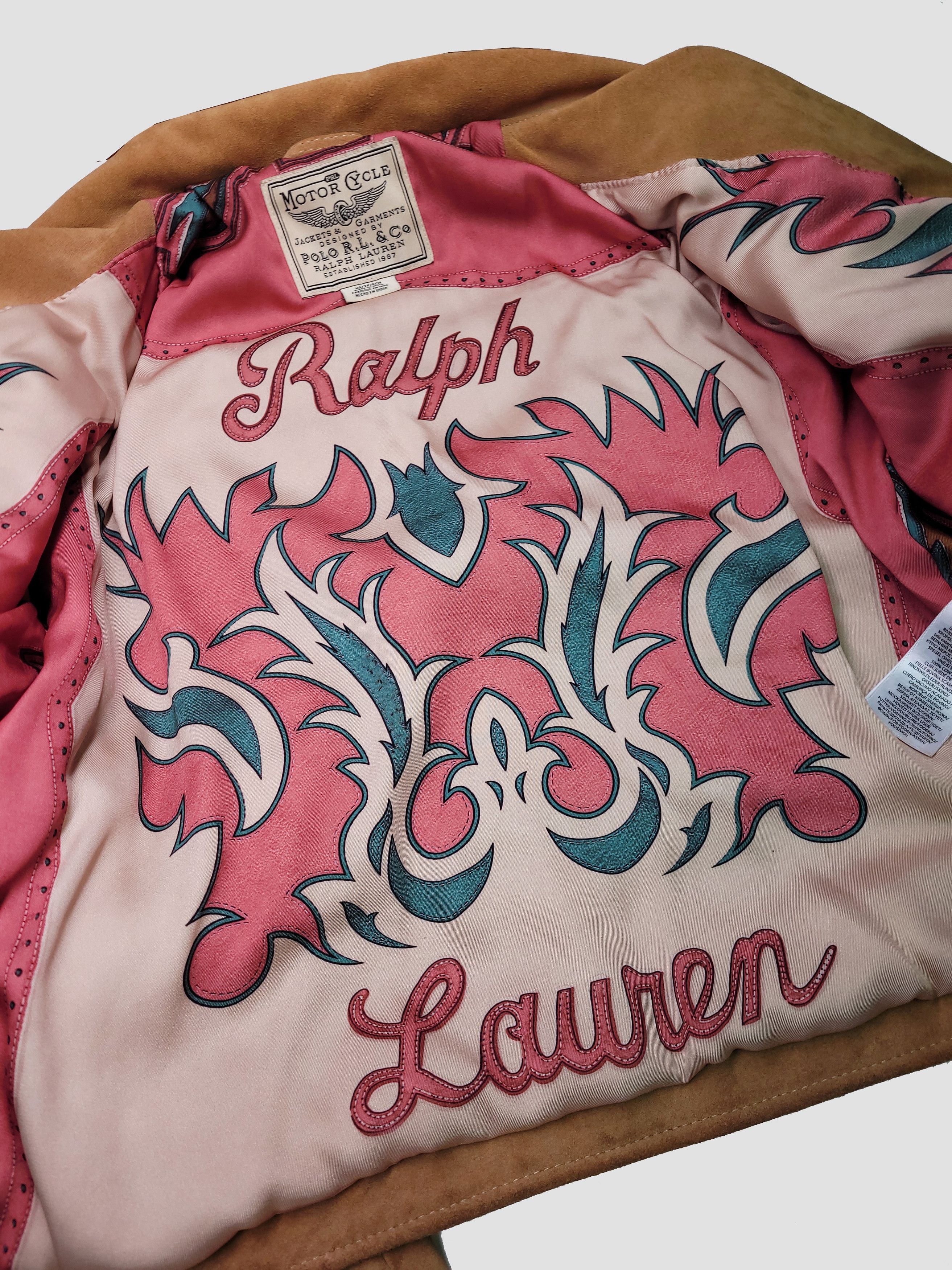 Polo Ralph Lauren POLO RALPH LAUREN _ PRL MOTORCYCLE _ COW SUEDE BIKER JACKET Size S / US 4 / IT 40 - 4 Thumbnail