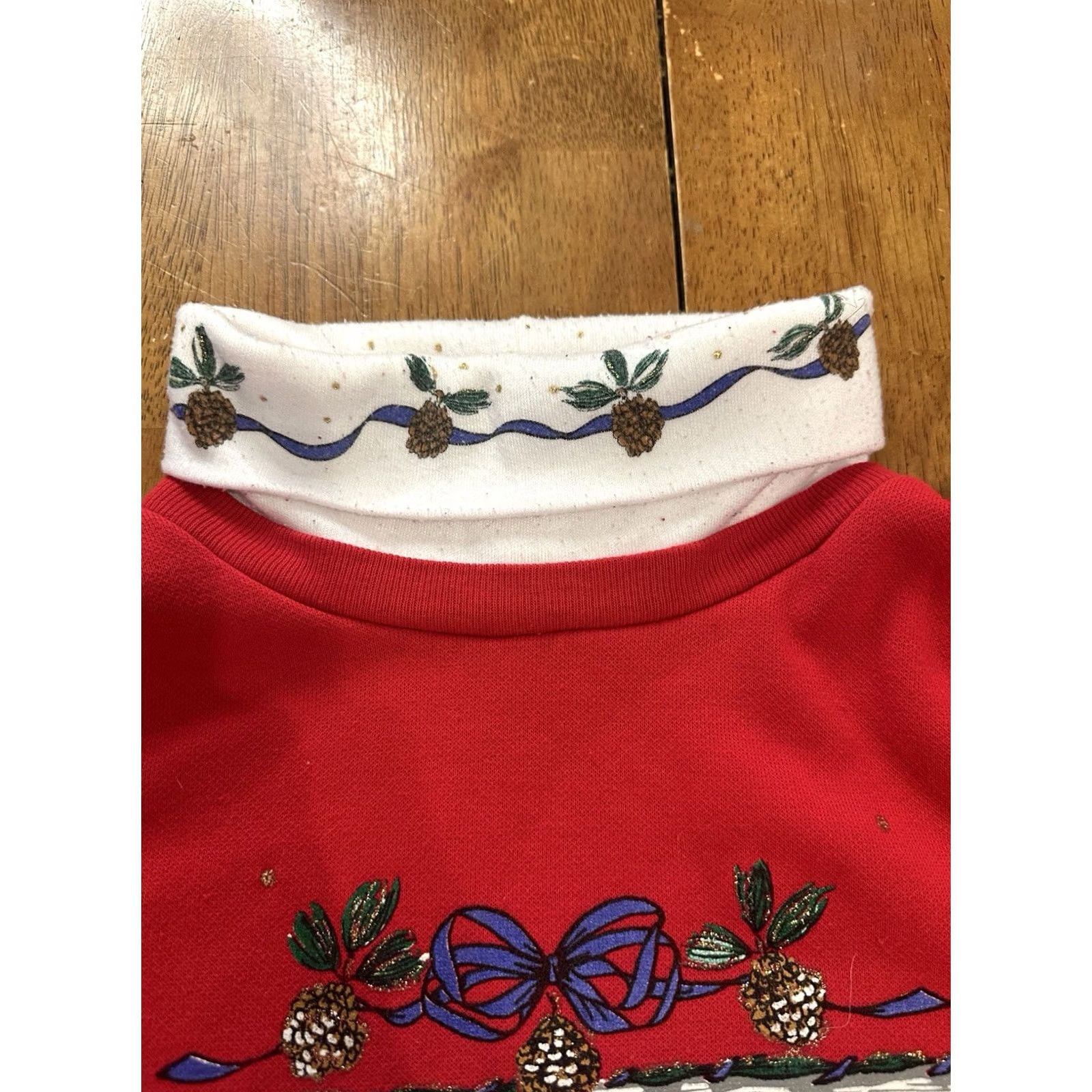 Vintage VINTAGE Holiday Time Christmas Santa Sweatshirt 22W 90s Size 3XL / US 20-22 - 2 Thumbnail