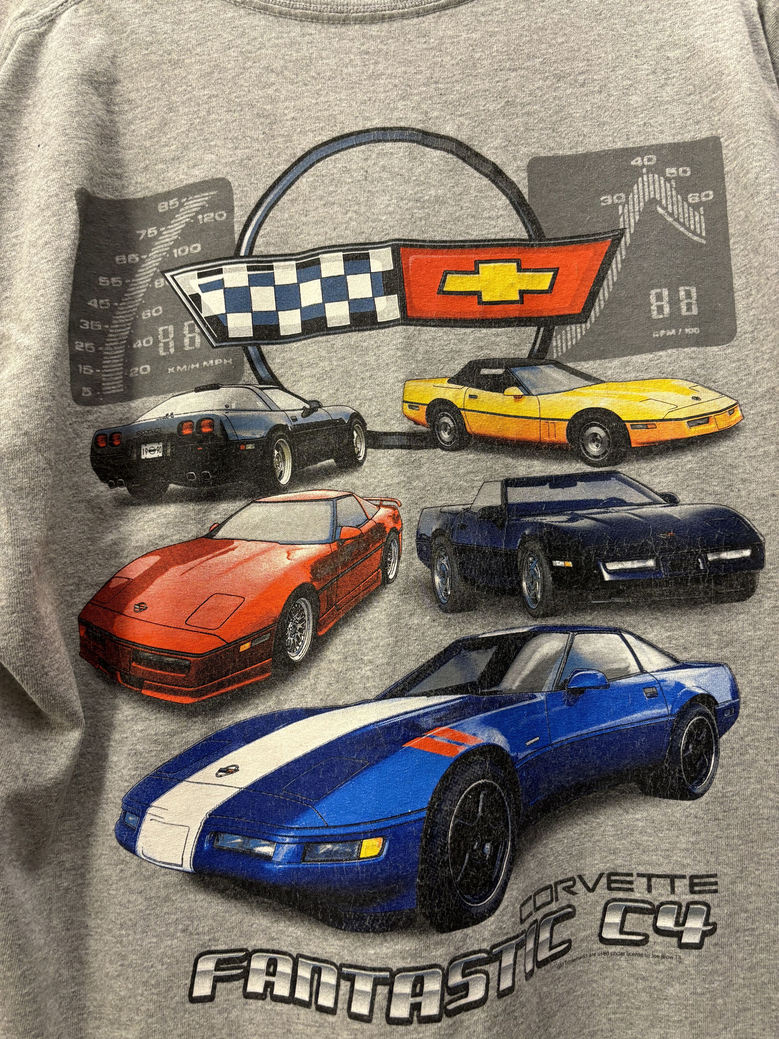 Ford × Vintage Vintage Corvette C4 Car Back Print Tee Size US L / EU 52-54 / 3 - 9 Thumbnail