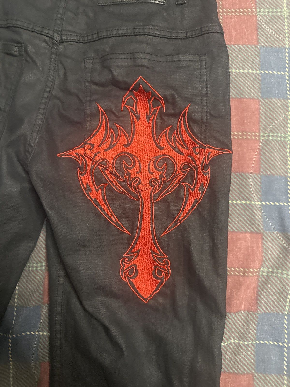 Other JUVENILE WAX DENIM LOGO JEANS Size US 32 / EU 48 - 4 Thumbnail